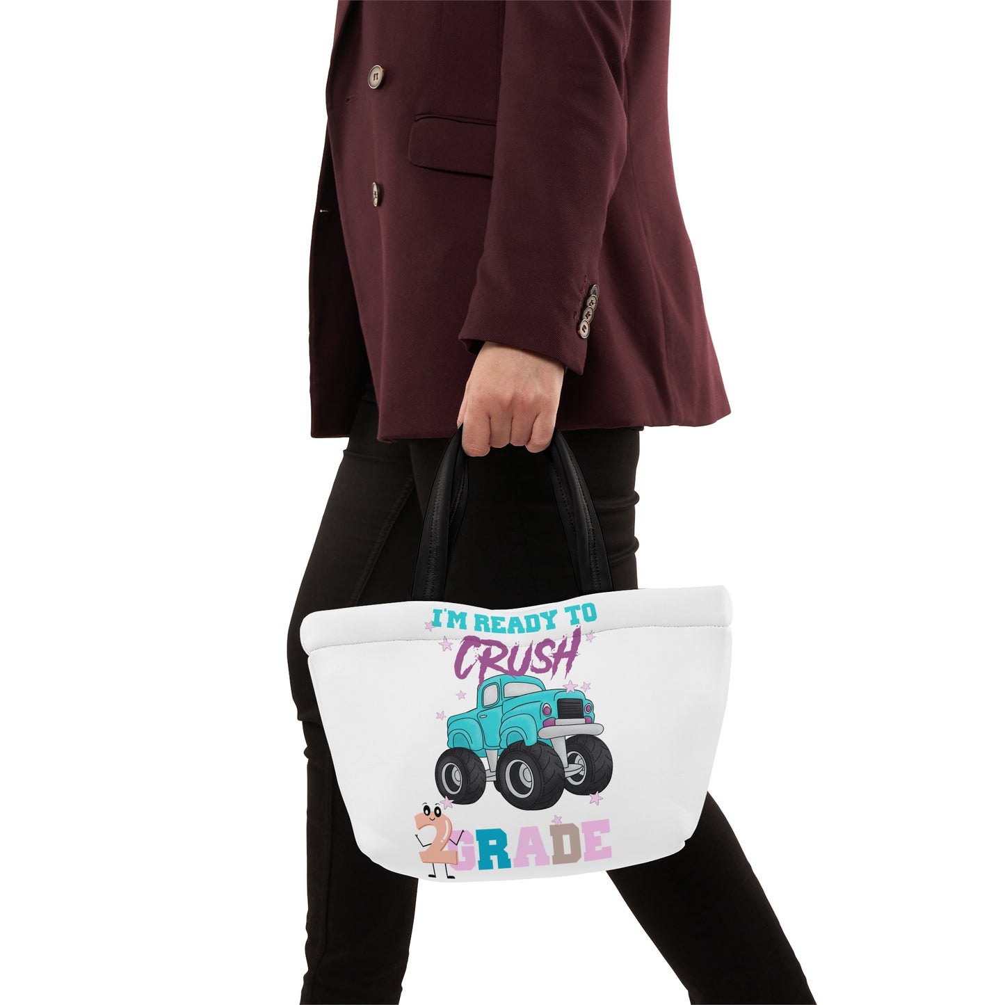 I Am Ready To Crush 2nd Grade Lunch Bag, Back To School Lunch Bag, Back to Learning Lunch Bag, Ready for School Lunch Bag. First day Of School.