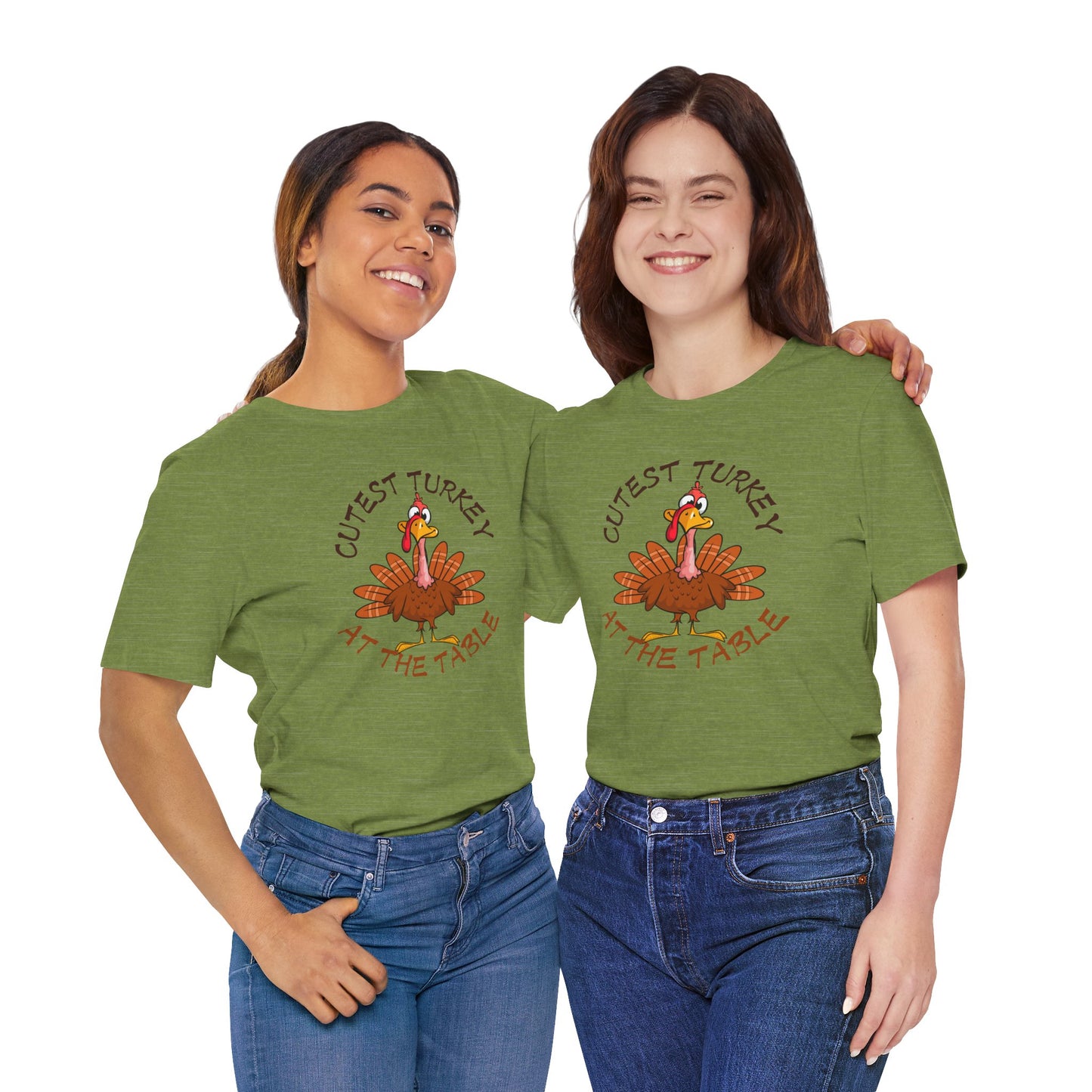 Cutest Turkey At The Table T-shirt, Happy Thanksgiving T-shirt, Happy thanksgiving 2024 T-shirt, Thanksgiving Gift,Turkey Shirt, Family Thanksgiving, Holiday Outfit.