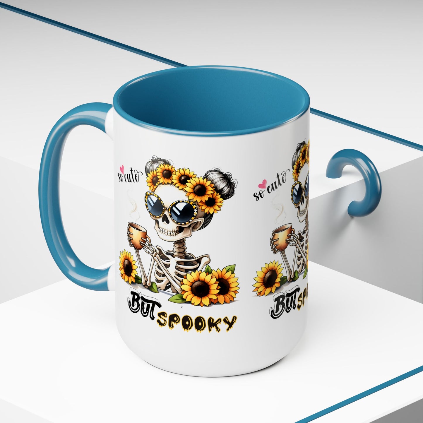 So cute But Spooky Halloween Coffee Mug,  Let's Go Halloween Coffee Mug, Trick or Treat Halloween Coffee Mug, Cute Skeleton Coffee Mug, Spooky Season Halloween Coffee Mug.