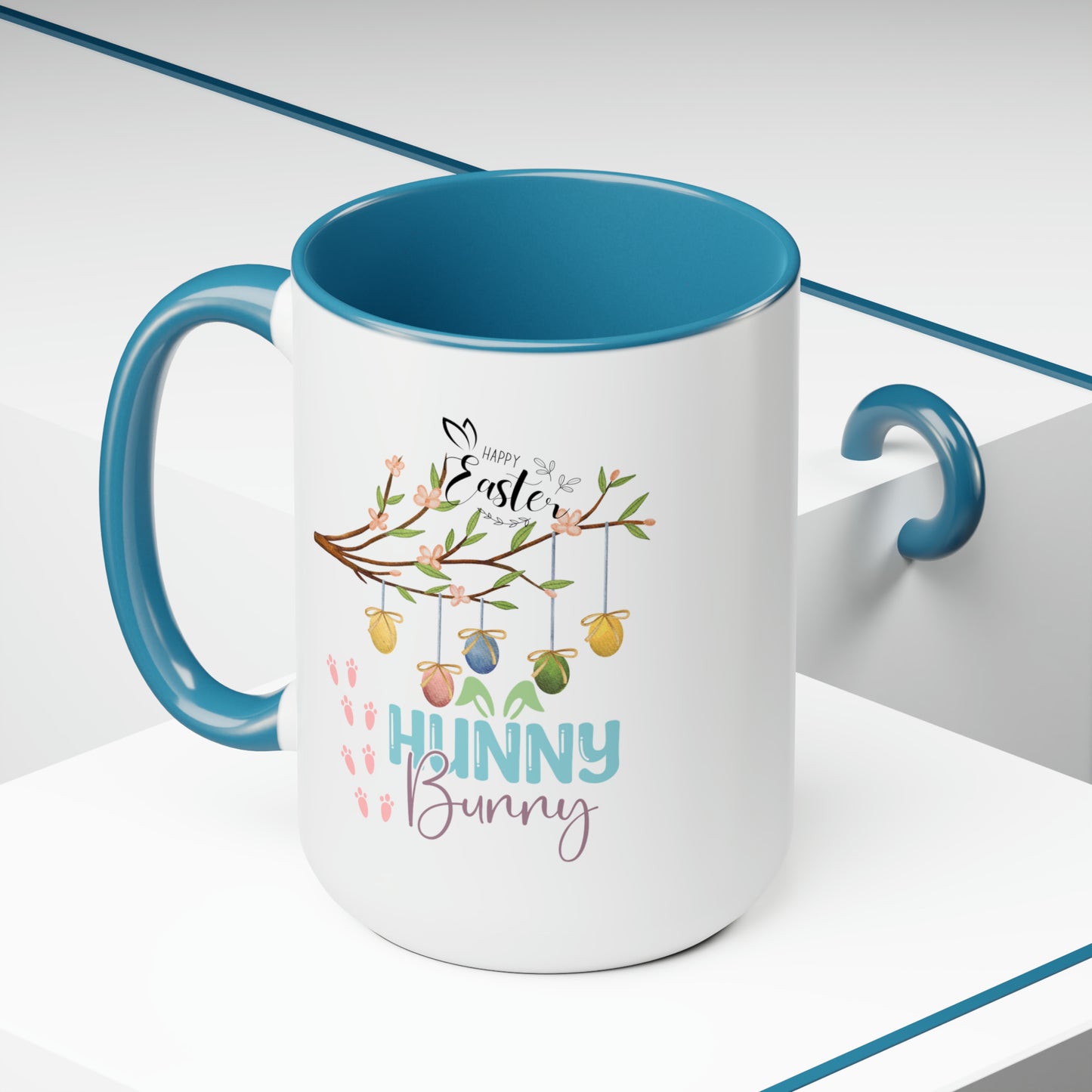 Hunny Bunny Two-Tone Coffee Mugs, 15oz