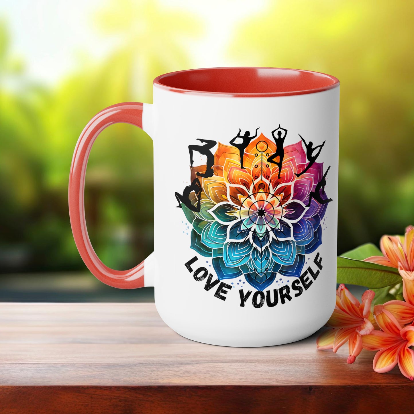 Love yourself Yoga Coffee Mug, Cute Yoga Coffee Mug, Yoga lovers Coffee Mug, Yoga Instructor Gift, Gift For Yoga lover, Gift For Yogi.