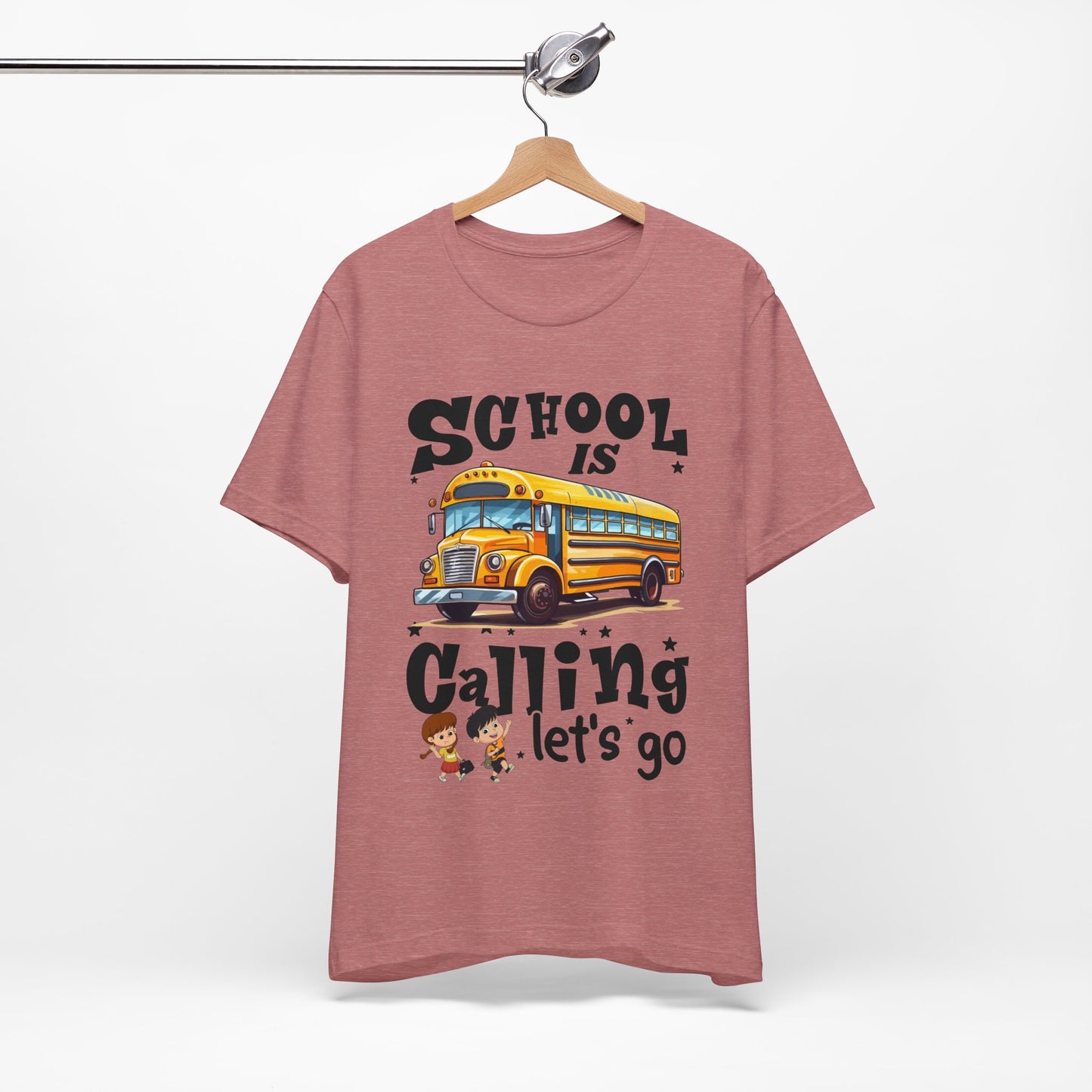 School Is calling T-shirt, First Day Of School T-Shirt, Teacher Back To school unisex jersey short sleeve.First Day Vibes T-Shirt.