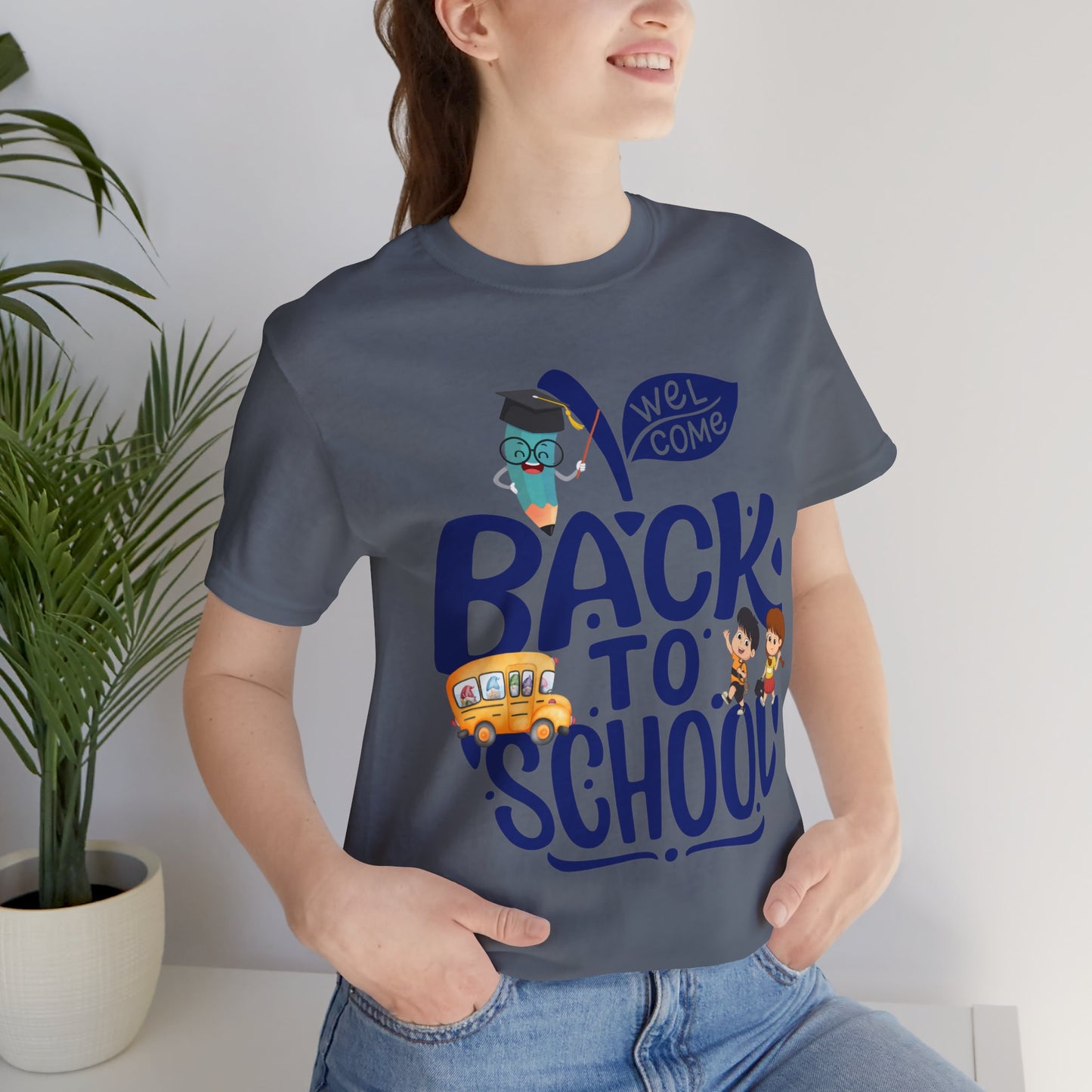 Welcome Back To School T-Shirt, Teacher T-Shirt, Teacher Back To school unisex jersey short sleeve.First Day Vibes T-Shirt.