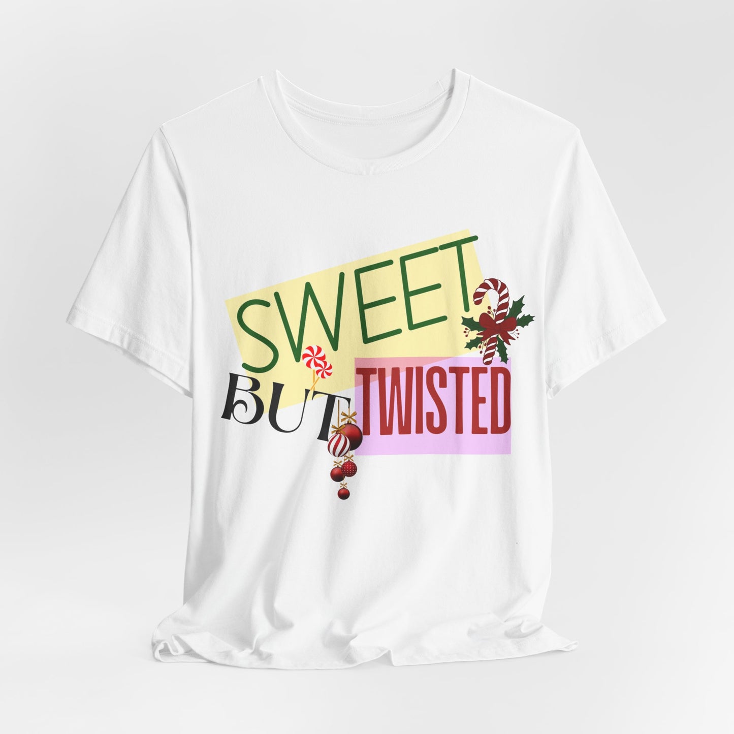 Sweet But Twisted Christmas Unisex Tee, Christmas Shirt, Christmas Outfit, Merry Christmas T-shirt, Merry Christmas 2024 T-shirt, Christmas Gift, Family Holiday Outfit.