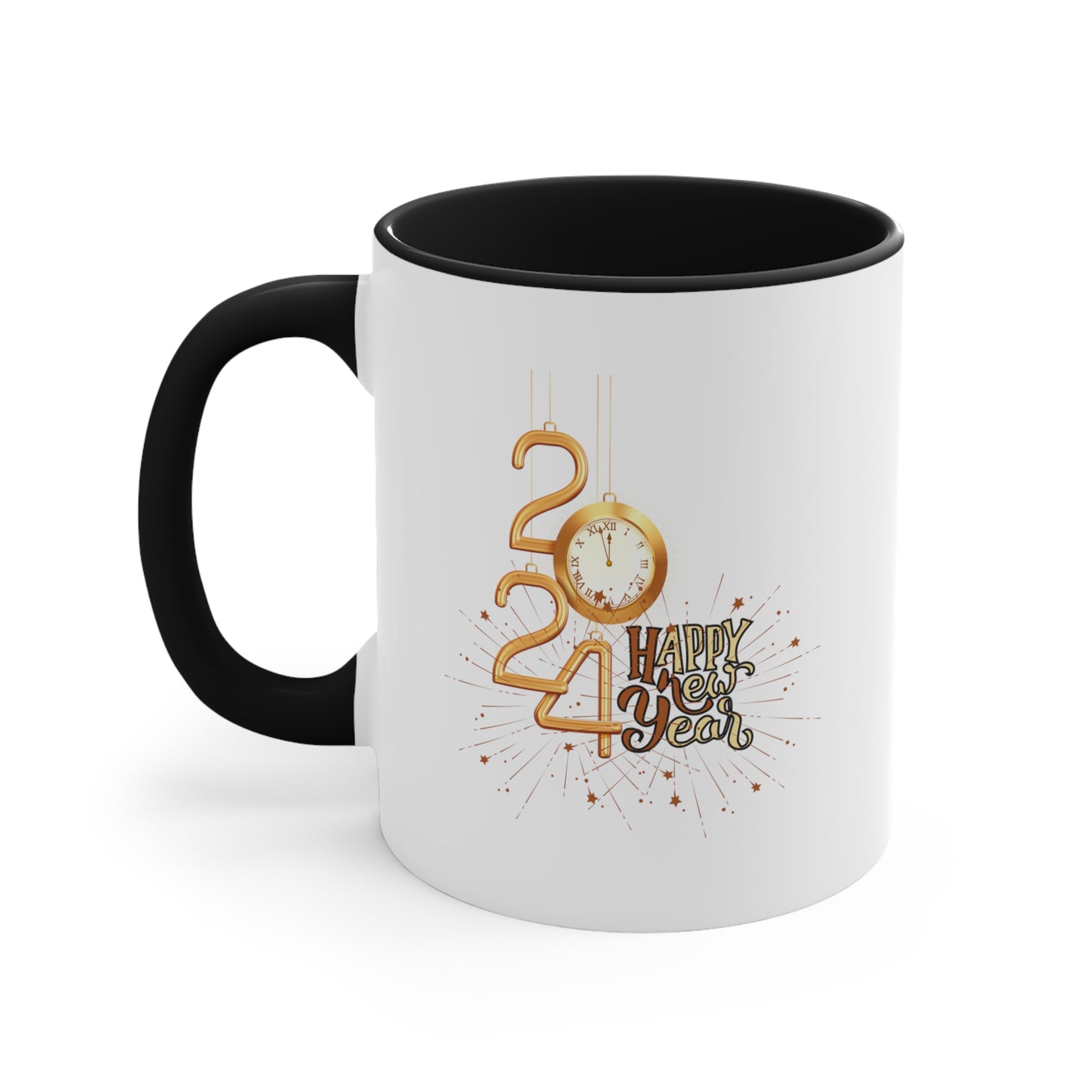 Happy New Year Accent Coffee Mug, 11oz