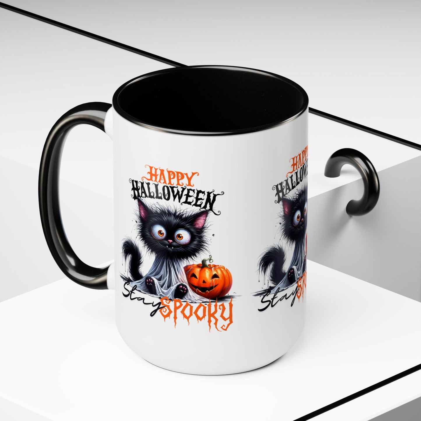 Stay Spooky Happy Halloween Coffee Mug,  Let's Go Halloween Coffee Mug, Trick or Treat Halloween Coffee Mug, Cute Ghost Coffee Mug, Spooky Season Halloween Coffee Mug.