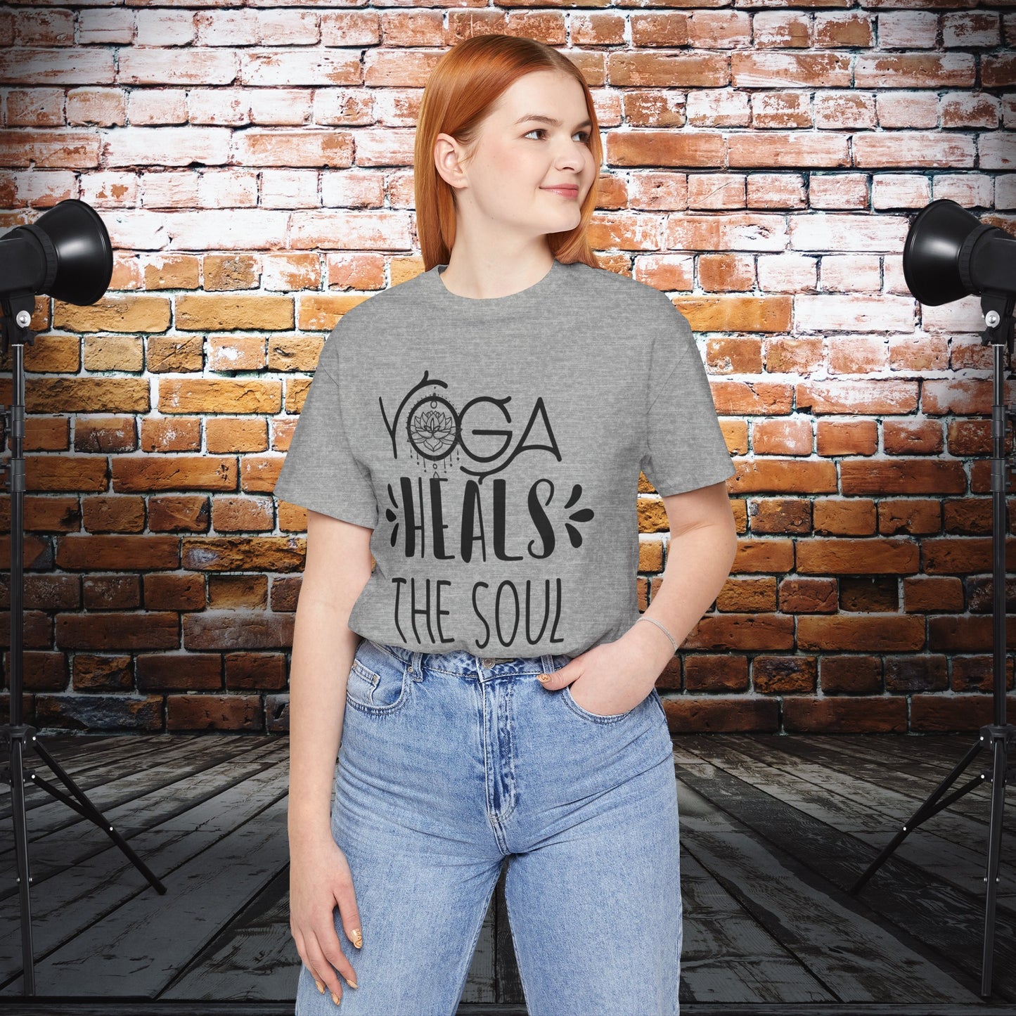 Yoga Heals The soul T-Shirt, Cute Yoga workout Shirt, Yoga lovers T-shirt, Yoga Instructor Gift, Gym shirt, Gift For Yoga lover, Gift For Yogi.