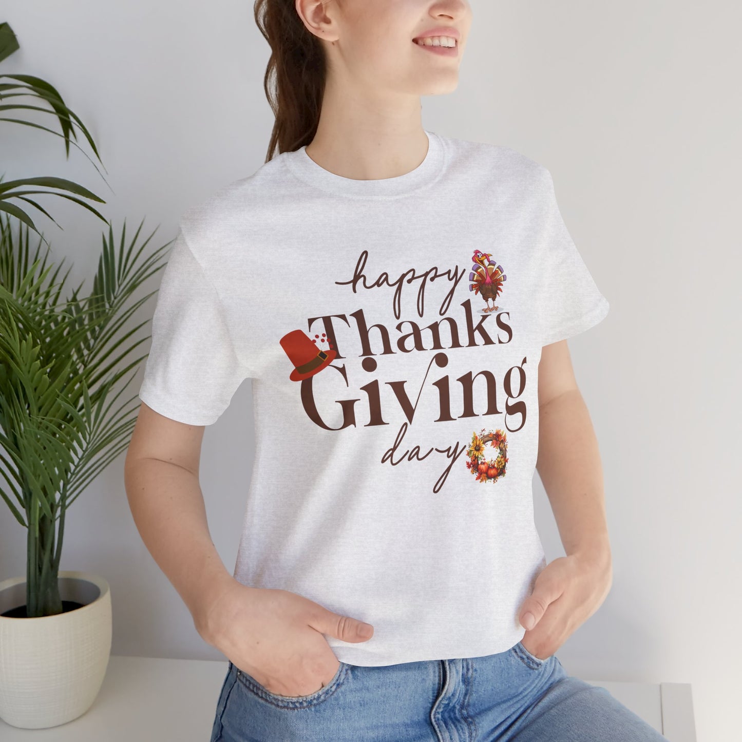 Happy Thanksgiving T-shirt, Happy thanksgiving 2024 T-shirt, Thanksgiving Gift,Turkey Shirt, Family Thanksgiving, Holiday Outfit.