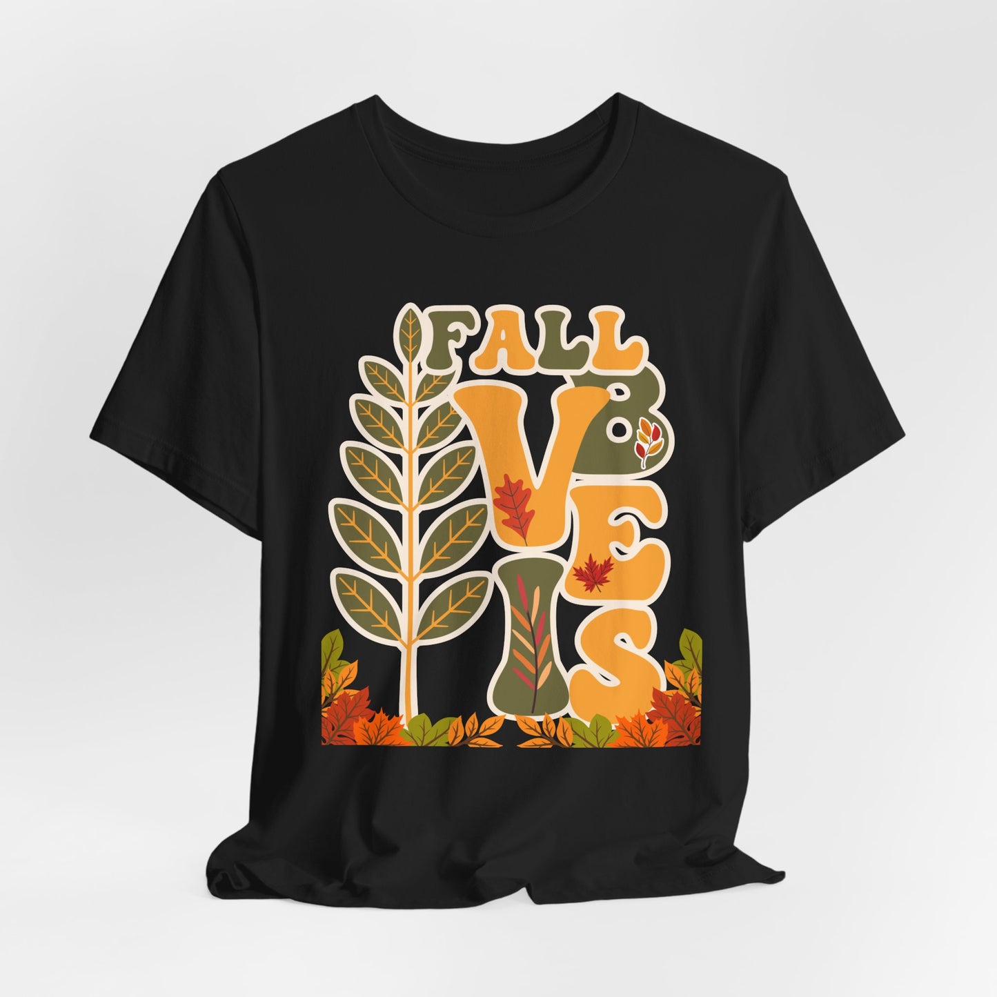 Fall Vibes Thanksgiving T-shirt, Happy thanksgiving 2024 T-shirt, Thanksgiving Gift,Turkey Shirt, Family Thanksgiving, Holiday Outfit. Express Delivery available