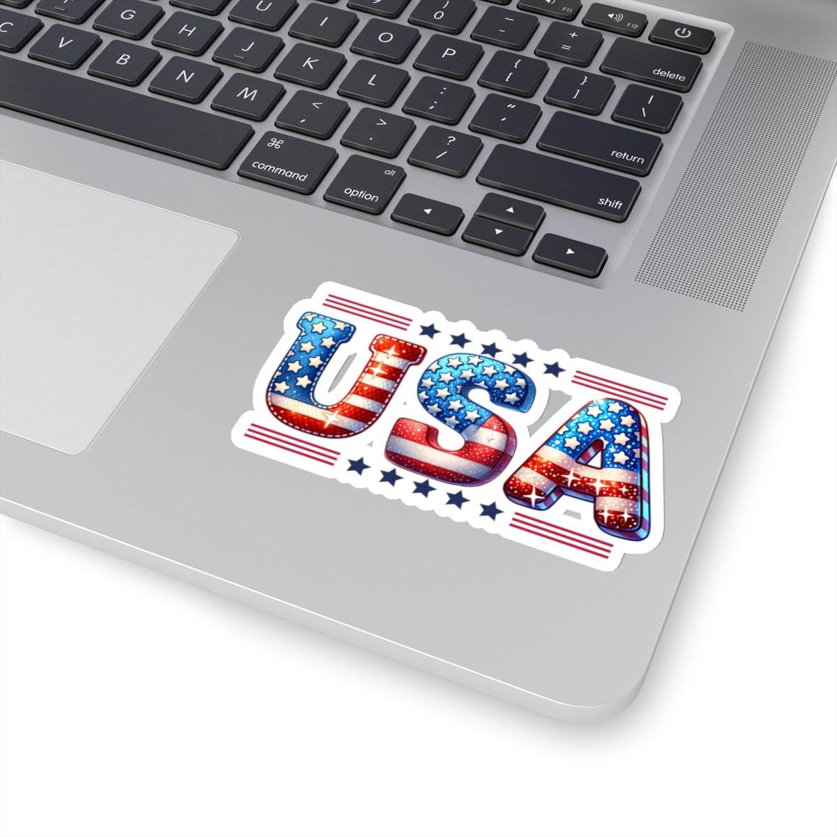 Happy 4th Of July Kiss-Cut Stickers, America, Flag, Peace Love America. Proud To Be An American, Red White Blue stickers. USA Stickers.