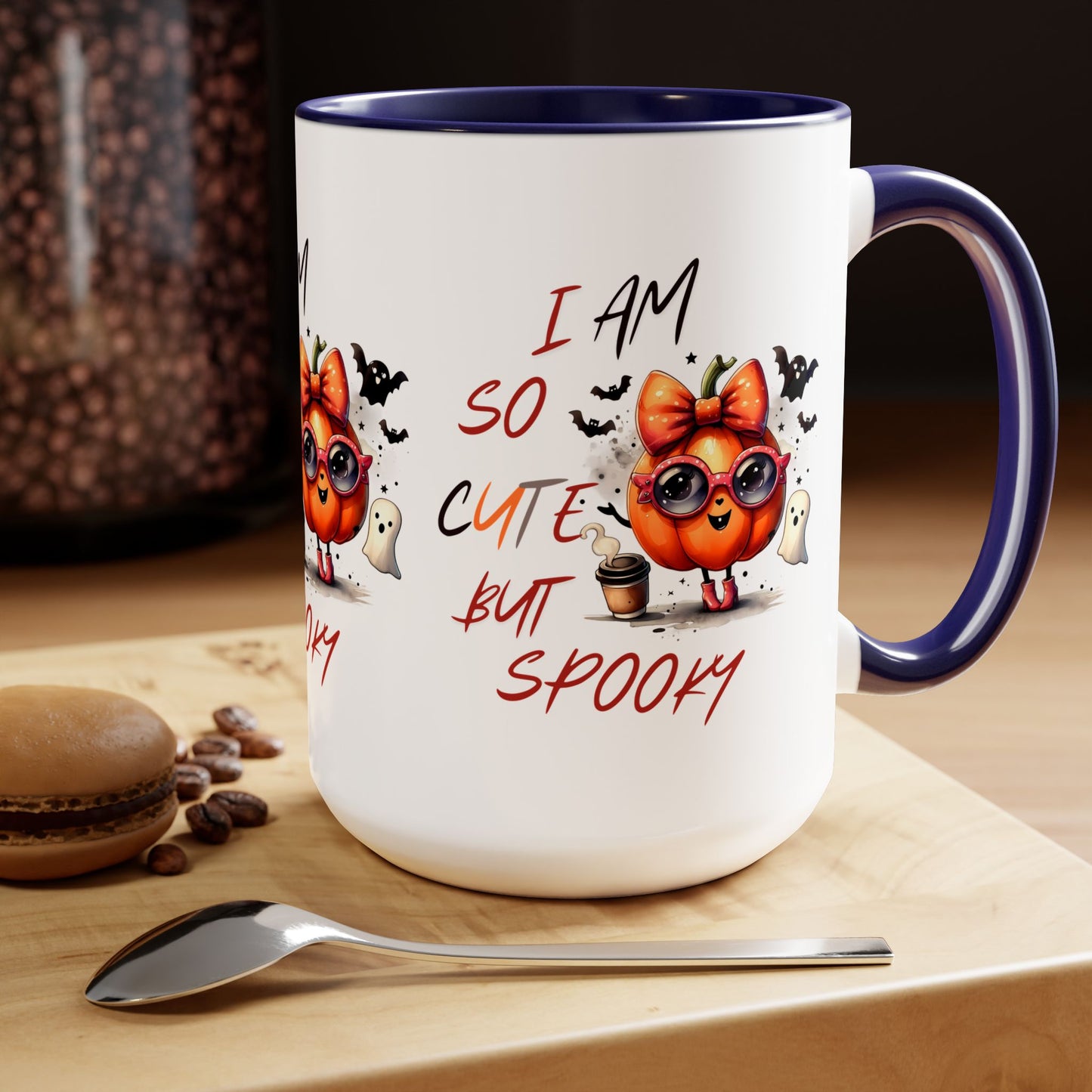 I Am So Cute But Spooky Halloween Coffee Mug,  Let's Go Halloween Coffee Mug, Trick or Treat Halloween Coffee Mug, Cute Skeleton Coffee Mug, Spooky Season Halloween Coffee Mug.