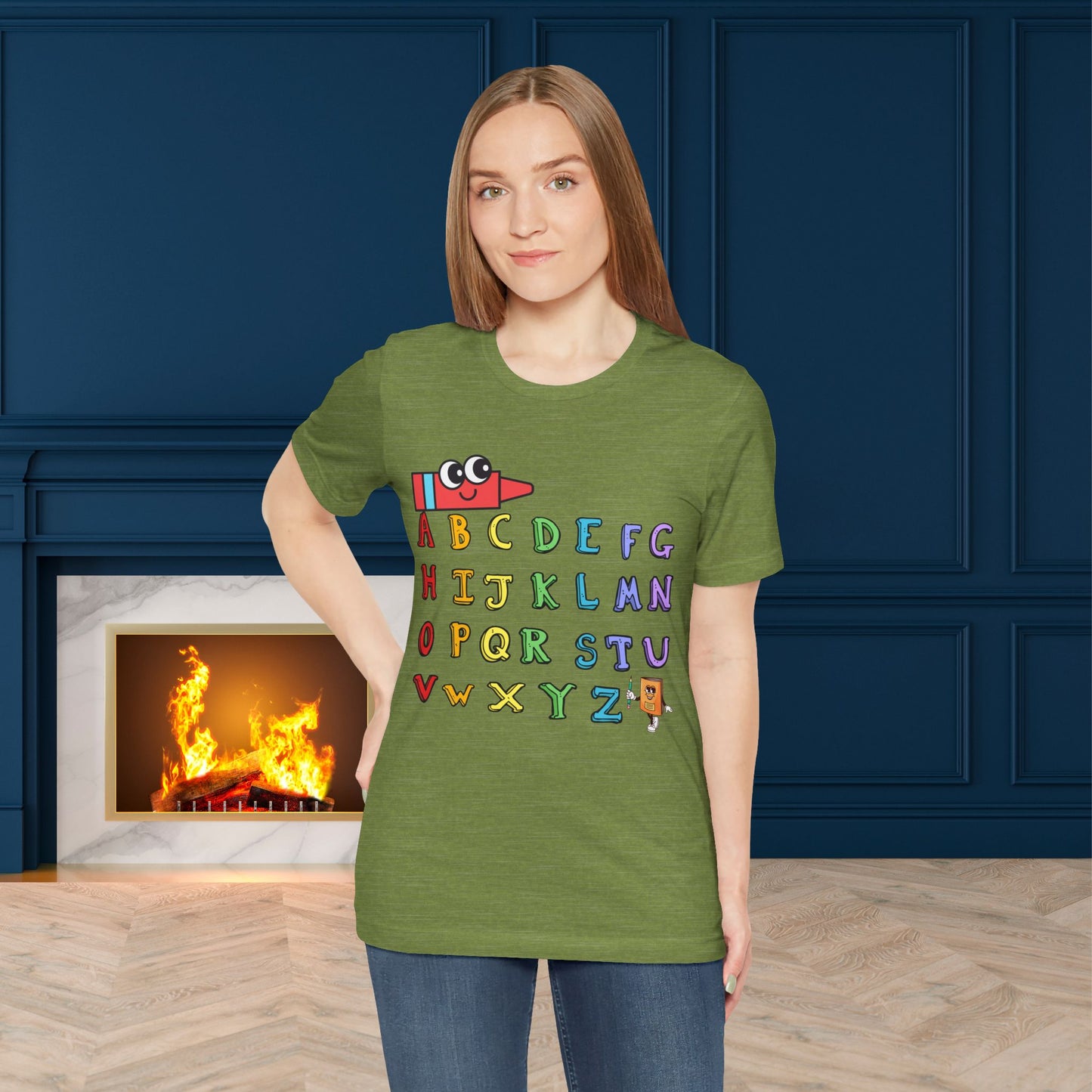 ABC Back To School T-Shirt, Love Teach Inspire T-Shirt, Back To School T-Shirt, Teacher Back To school unisex jersey short sleeve.First Day Vibes T-Shirt.