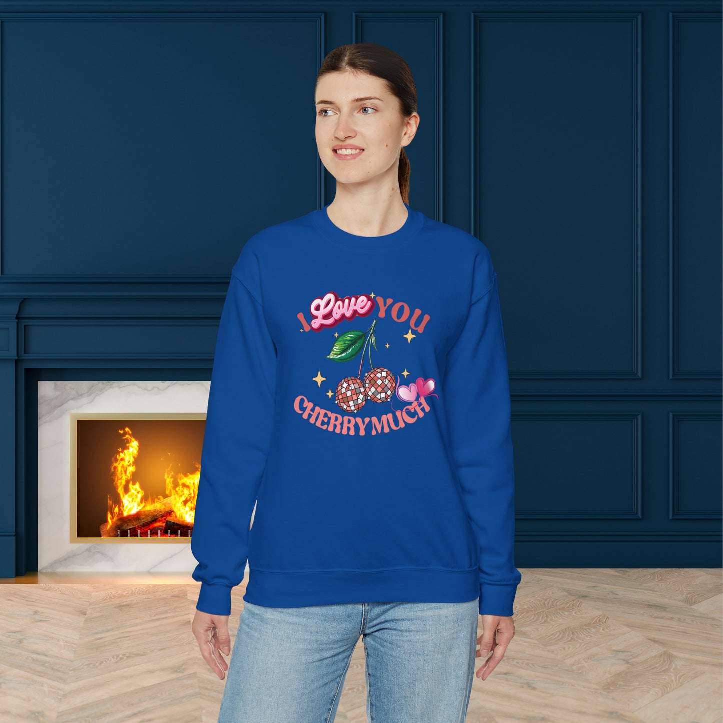 Happy valentines day Unisex Heavy Blend™ Crewneck Sweatshirt