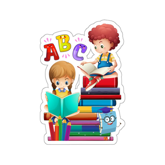 ABC Back To School Kiss-Cut Stickers, First Grade Squad Kiss-Cut Stickers, Gift for First graders, Ready for School, Back to Learning.
