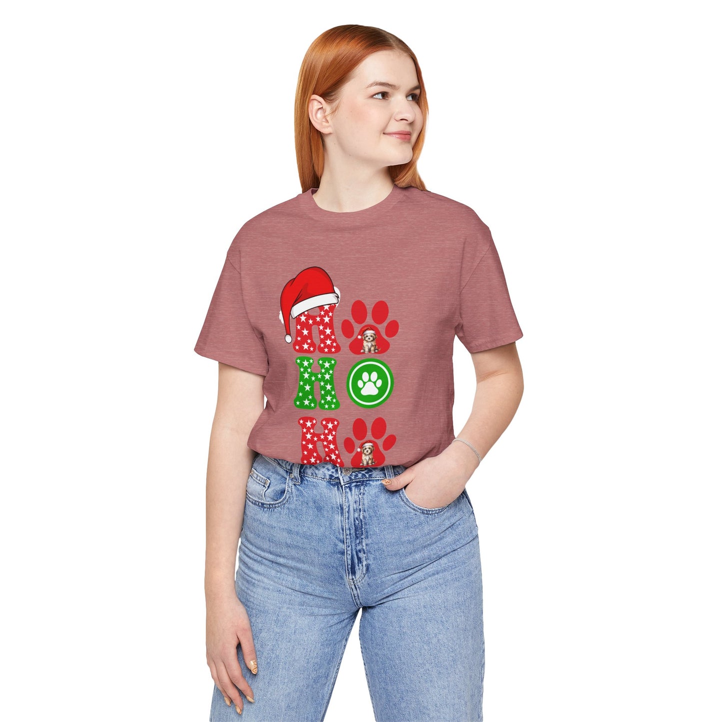 HO HO HO Unisex Tee, Christmas Shirt, Christmas Outfit, Merry Christmas T-shirt, Merry Christmas 2024 T-shirt, Christmas Gift, Family Holiday Outfit.