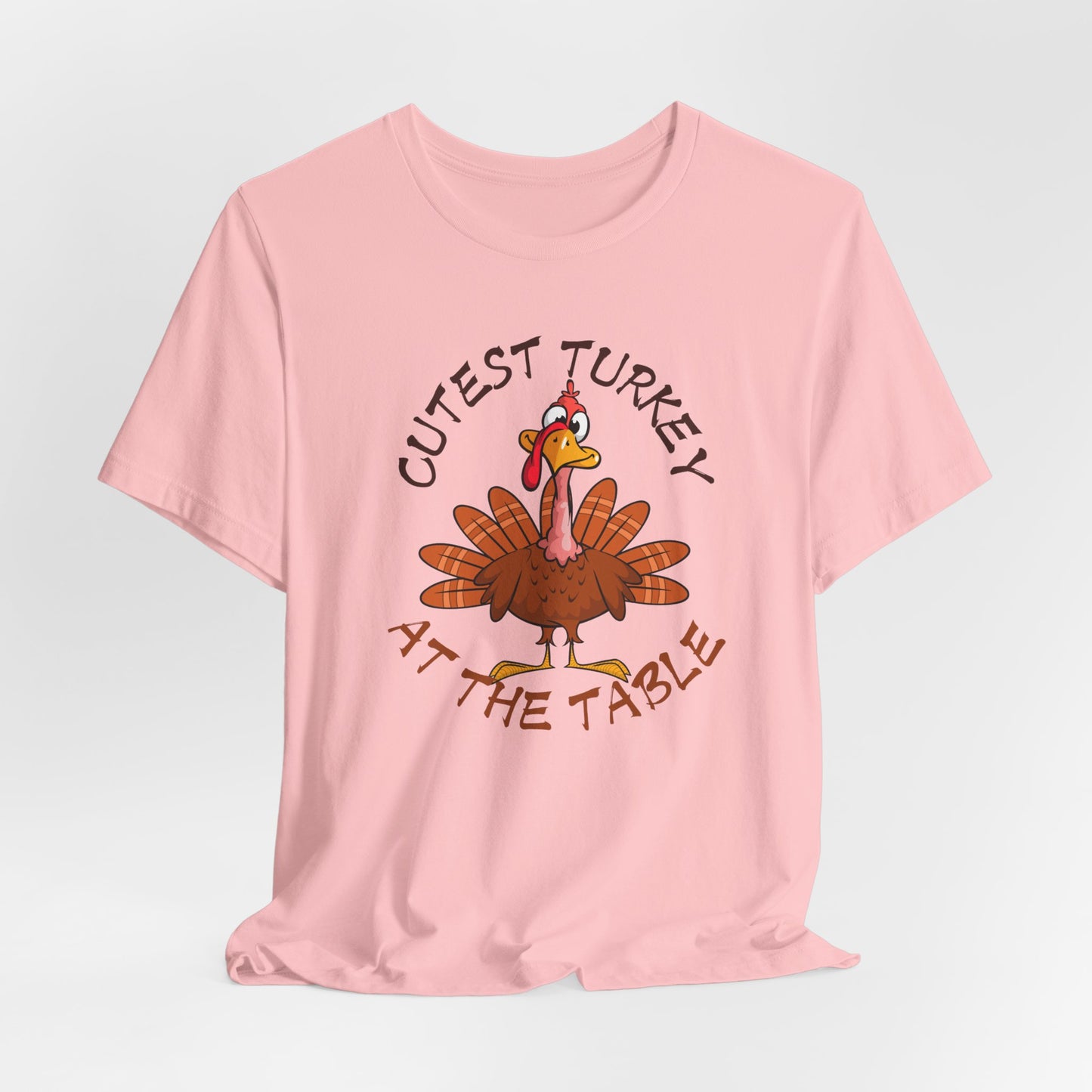 Cutest Turkey At The Table T-shirt, Happy Thanksgiving T-shirt, Happy thanksgiving 2024 T-shirt, Thanksgiving Gift,Turkey Shirt, Family Thanksgiving, Holiday Outfit.