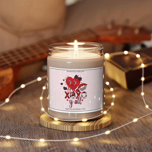 Happy valentines day Scented Soy Candle, 9oz