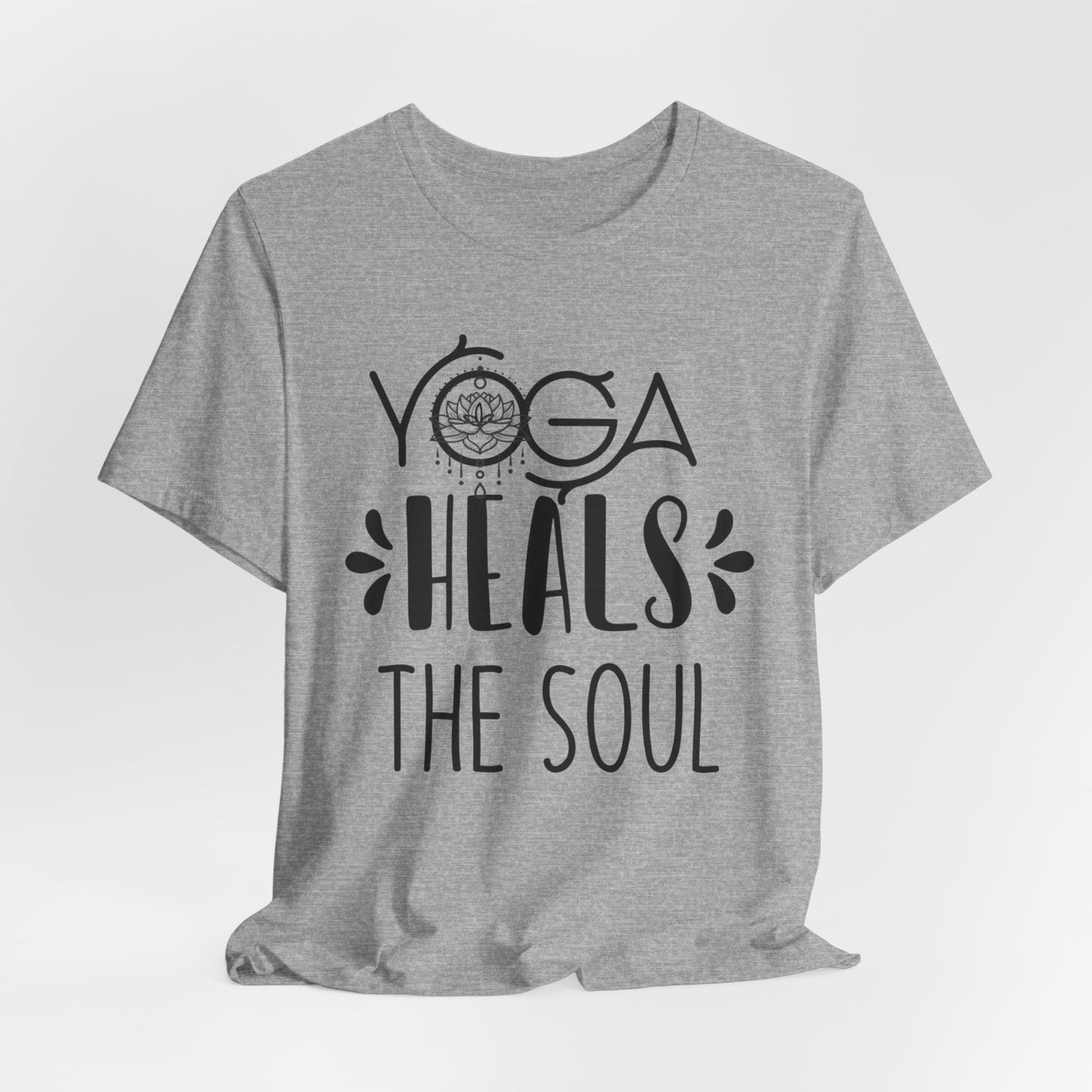 Yoga Heals The soul T-Shirt, Cute Yoga workout Shirt, Yoga lovers T-shirt, Yoga Instructor Gift, Gym shirt, Gift For Yoga lover, Gift For Yogi.