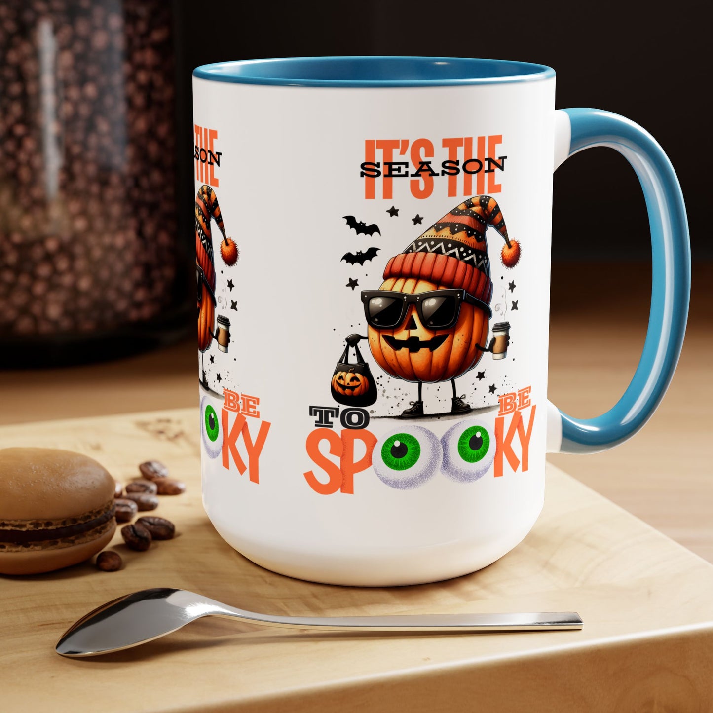 It's The Season To Be Spooky Halloween Coffee Mug,  Let's Go Halloween Coffee Mug, Trick or Treat Halloween Coffee Mug, Cute Skeleton Coffee Mug, Spooky Season Halloween Coffee Mug.