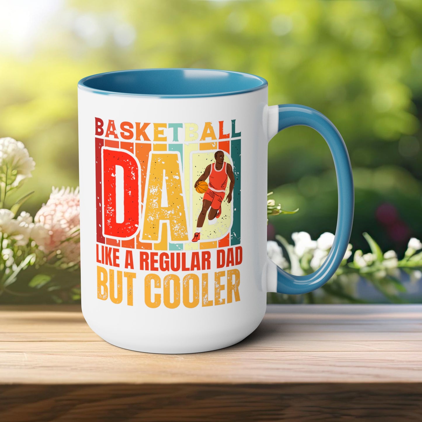 Happy father's dayTow-Tone Coffee Mug.15oz, Gift for Dad, Daddy's Coffee Mug