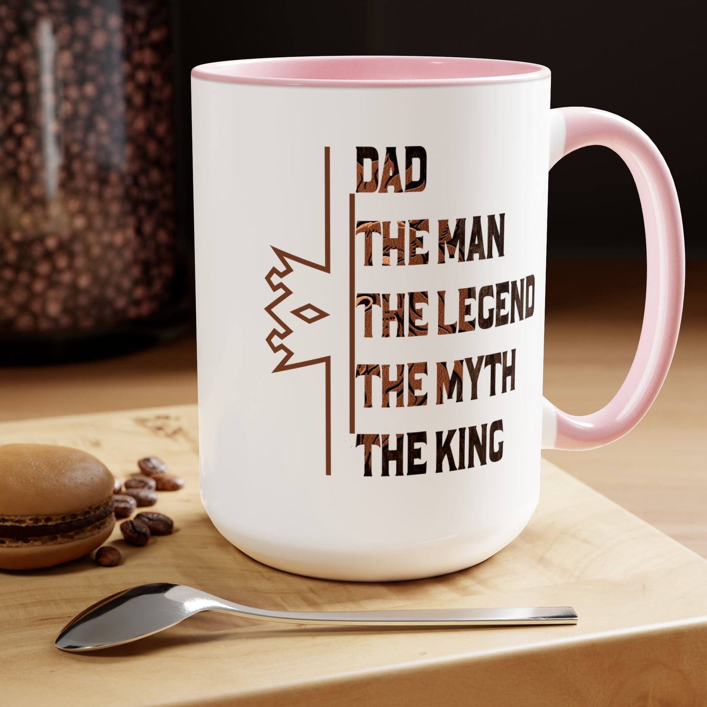 Happy father's dayTow-Tone Coffee Mug.15oz, Gift for Dad, Daddy's Coffee Mug