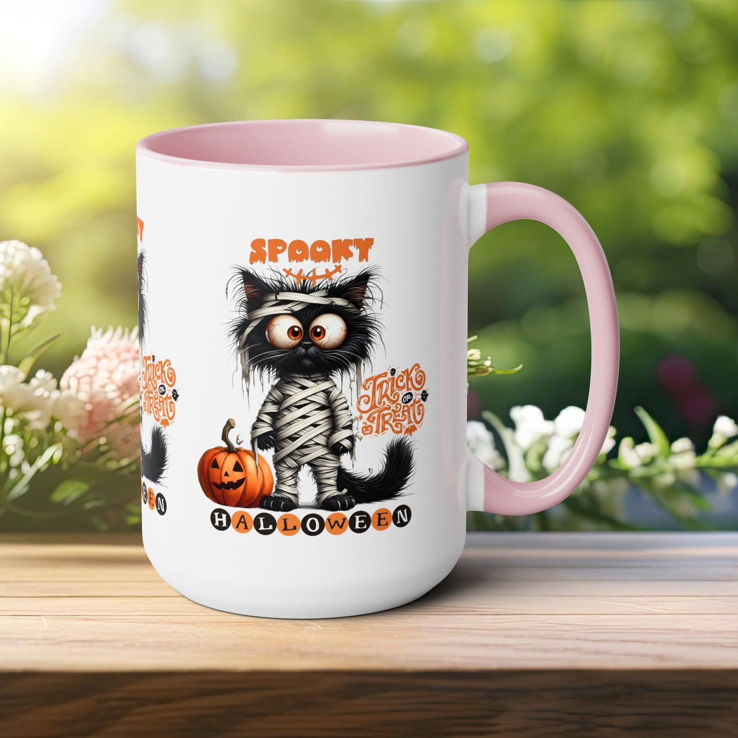 Spooky Halloween Coffee Mug,  Let's Go Halloween Coffee Mug, Trick or Treat Halloween Coffee Mug, Cute Ghost Coffee Mug, Spooky Season Halloween Coffee Mug.