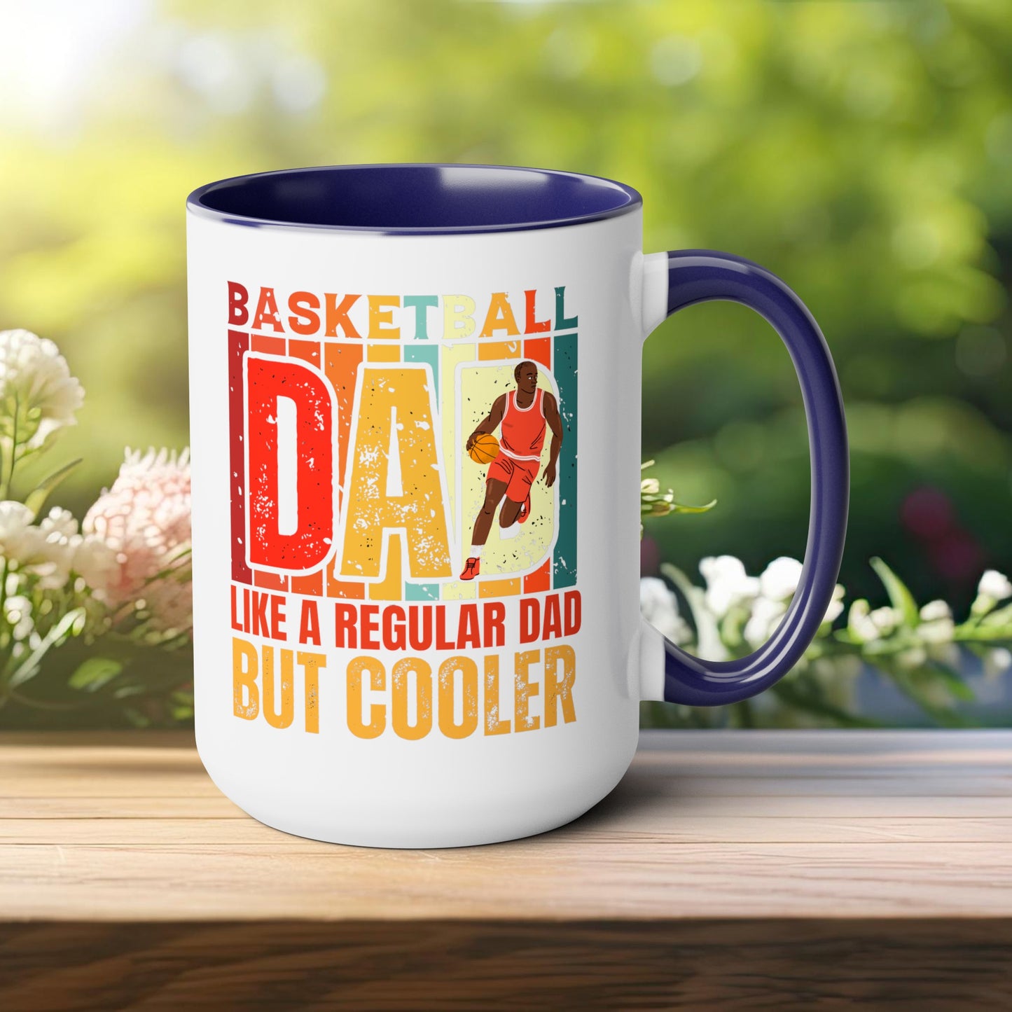 Happy father's dayTow-Tone Coffee Mug.15oz, Gift for Dad, Daddy's Coffee Mug