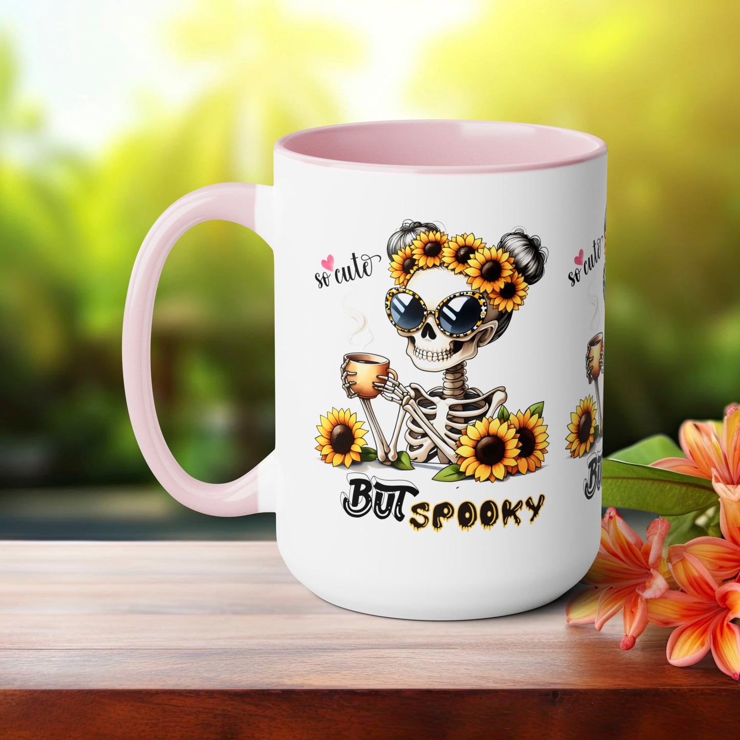 So cute But Spooky Halloween Coffee Mug,  Let's Go Halloween Coffee Mug, Trick or Treat Halloween Coffee Mug, Cute Skeleton Coffee Mug, Spooky Season Halloween Coffee Mug.