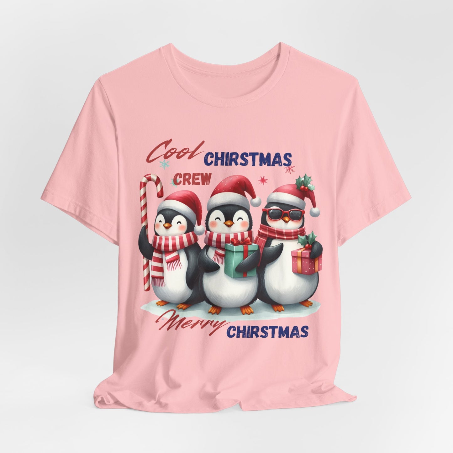 Cool Christmas Crew Unisex Tee, Christmas Shirt, Christmas Outfit, Merry Christmas T-shirt, Merry Christmas 2024 T-shirt, Christmas Gift, Family Holiday Outfit.