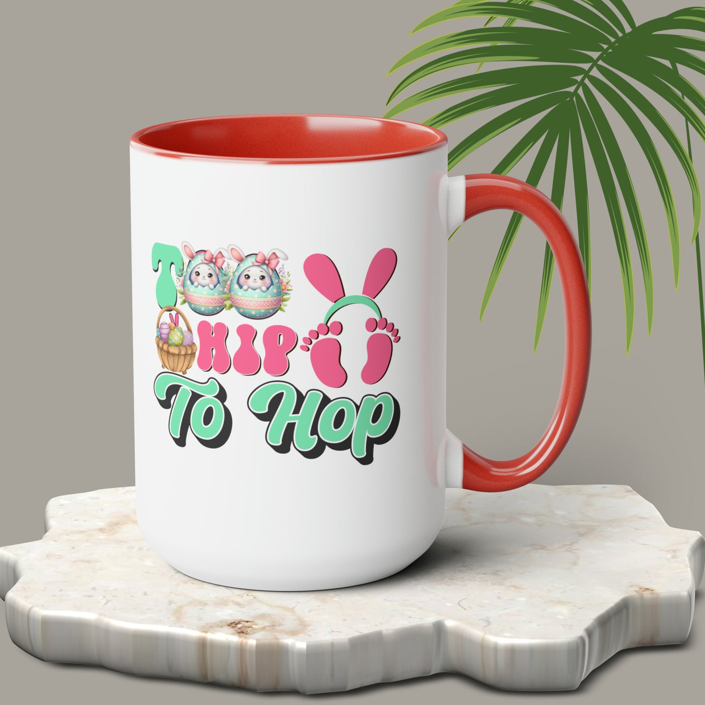 Too HipTo HopTwo-Tone Coffee Mugs, 15oz