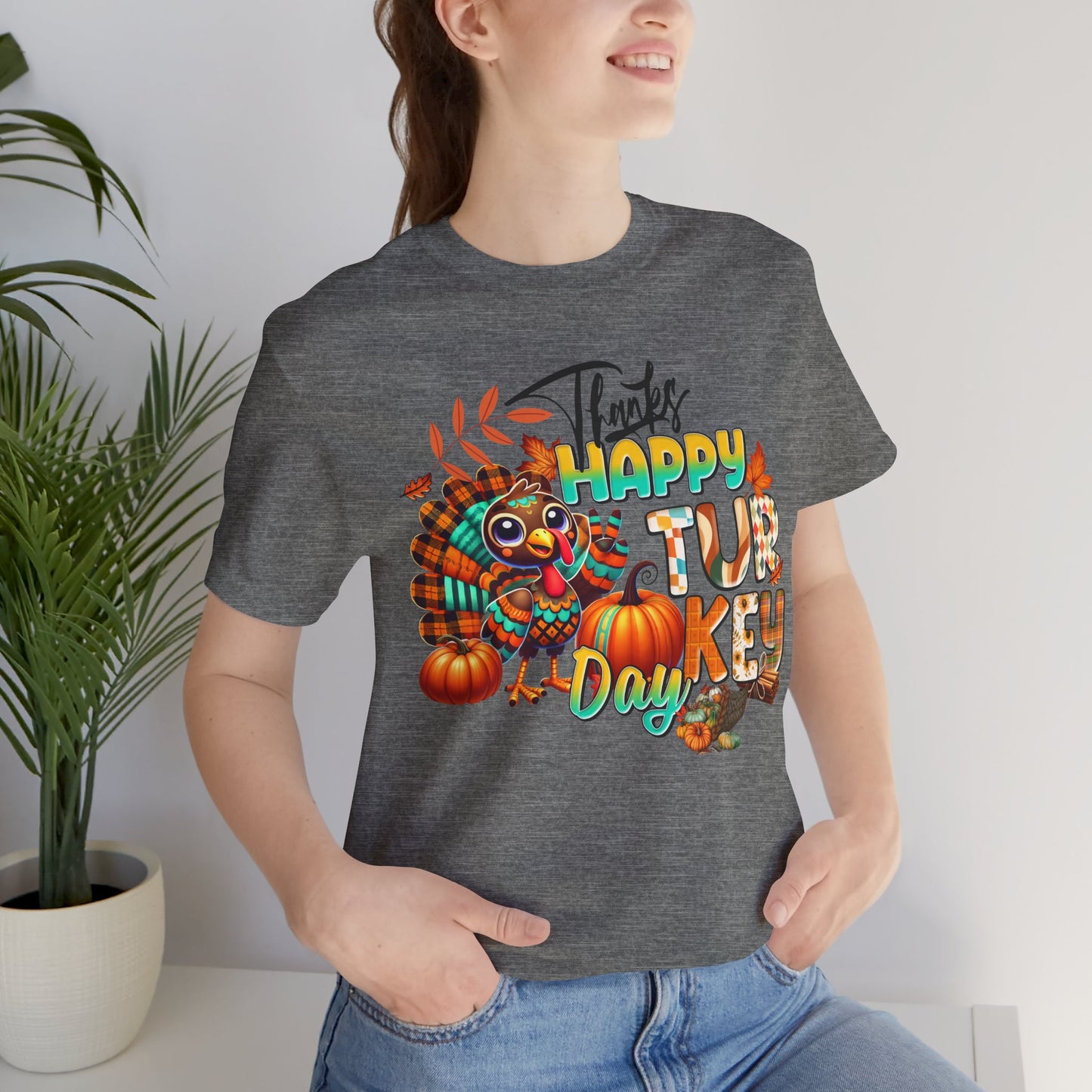 Happy Thanksgiving T-shirt, Happy thanksgiving 2024 T-shirt, Thanksgiving Gift,Turkey Shirt, Family Thanksgiving, Holiday Outfit.