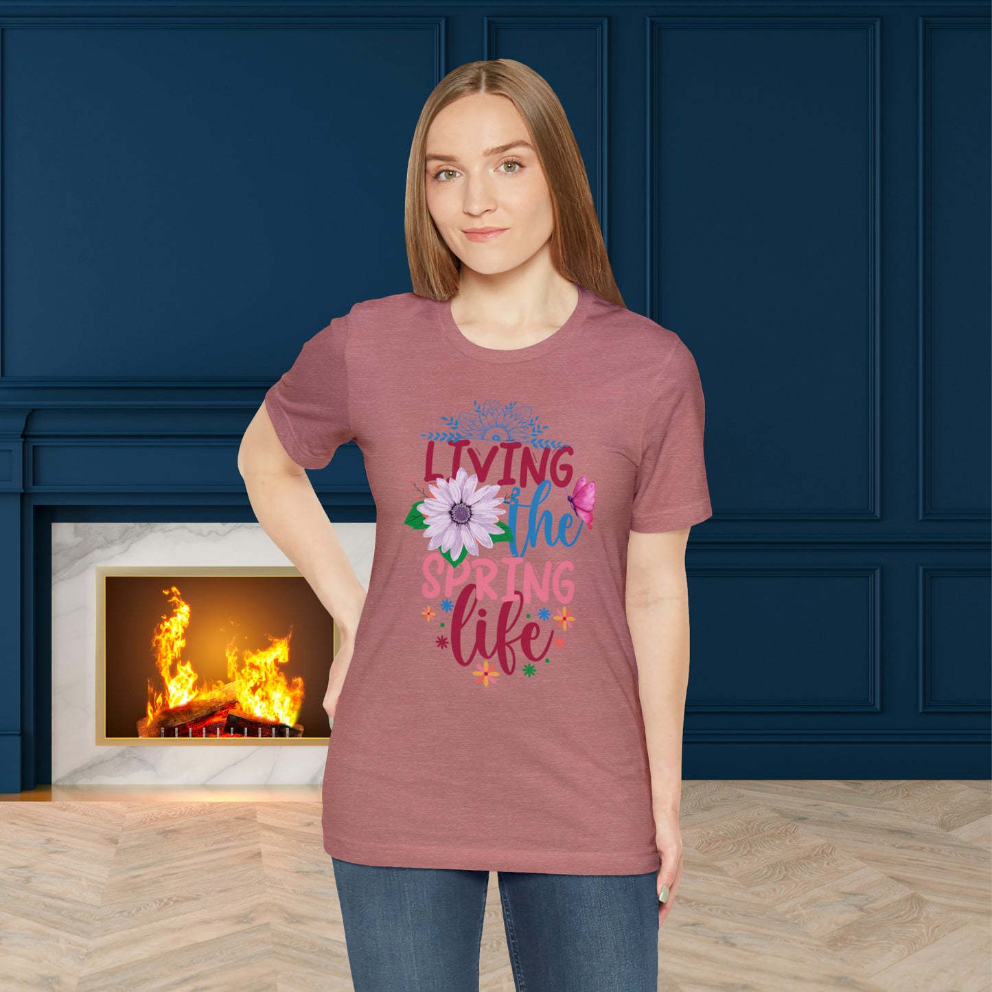 Living The Spring Life Unisex T-shirt, Spring Trendy Shirt.