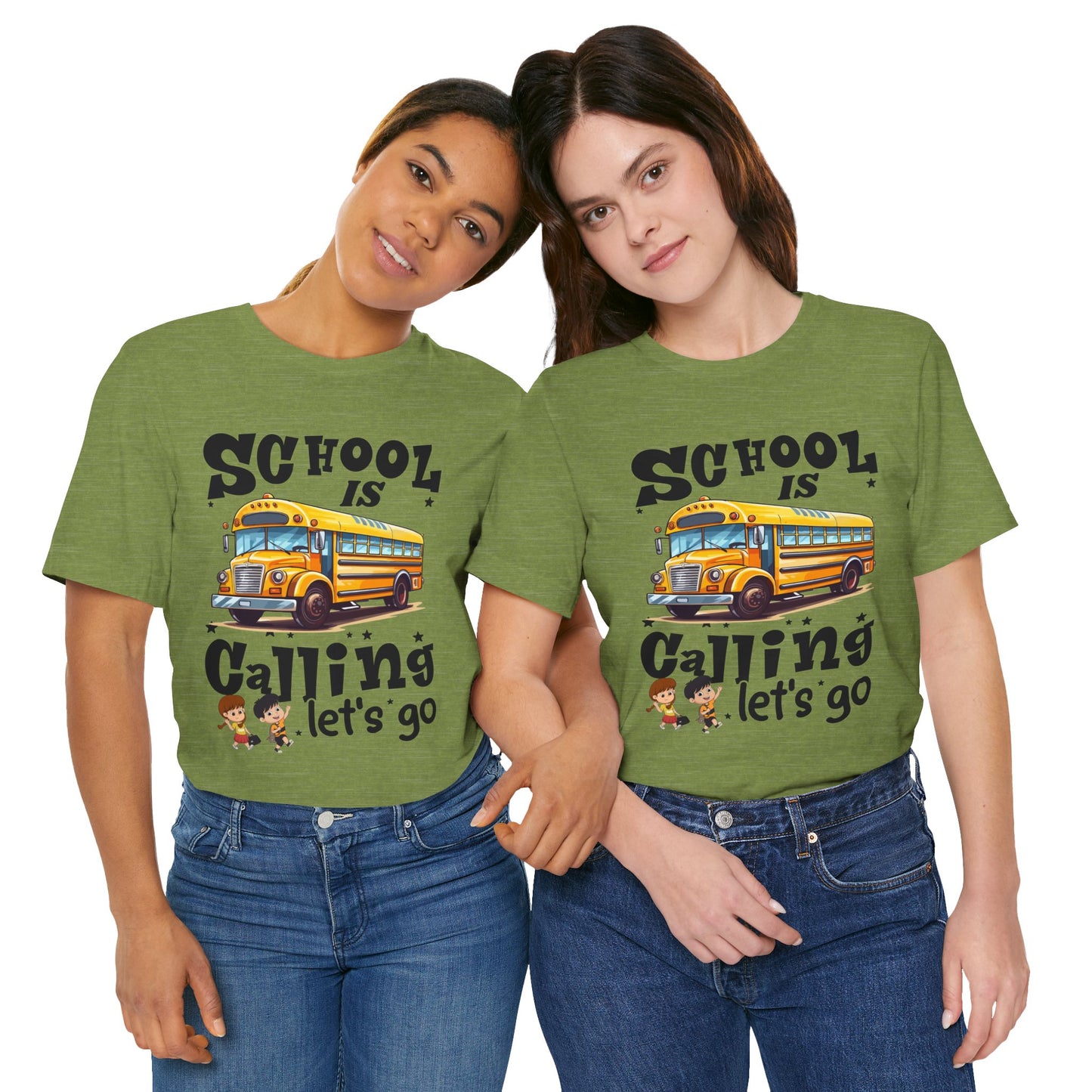 School Is calling T-shirt, First Day Of School T-Shirt, Teacher Back To school unisex jersey short sleeve.First Day Vibes T-Shirt.