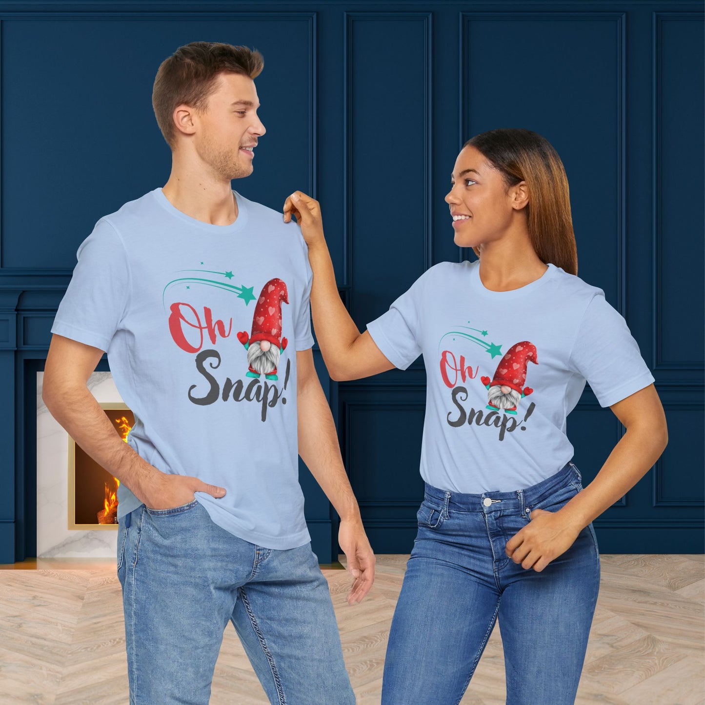 Oh Snap! Unisex Tee, Christmas Shirt, Christmas Outfit, Merry Christmas T-shirt, Merry Christmas 2024 T-shirt, Christmas Gift, Family Holiday Outfit.