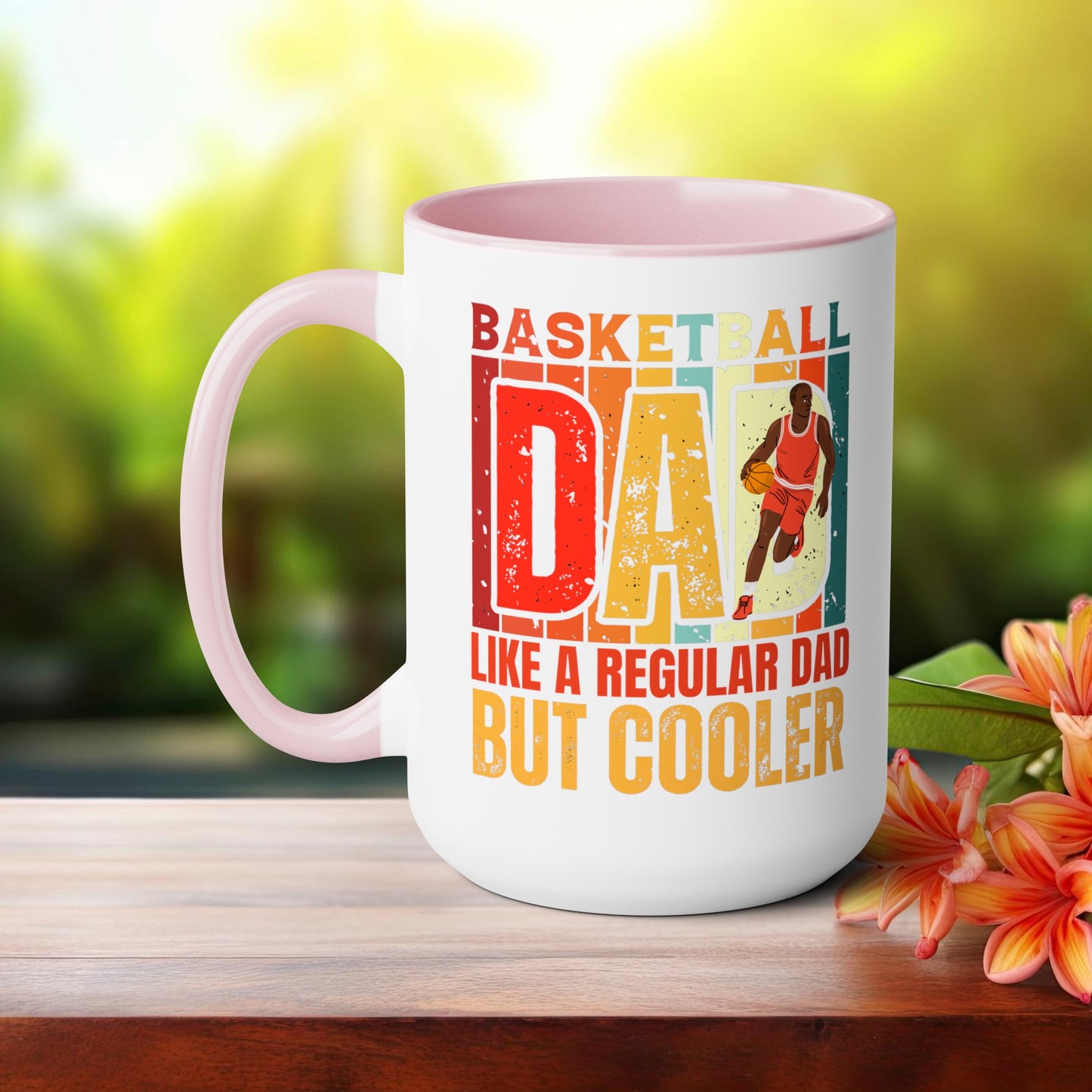 Happy father's dayTow-Tone Coffee Mug.15oz, Gift for Dad, Daddy's Coffee Mug