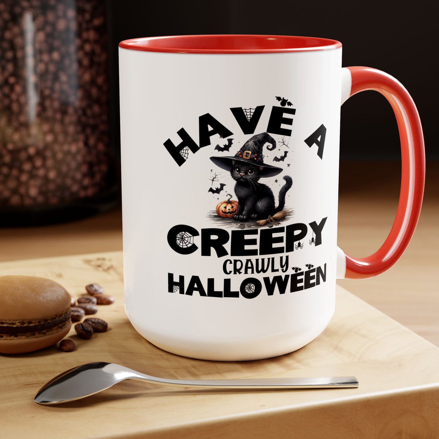 Have A Creepy Crawly Halloween Coffee Mug,  Let's Go Halloween Coffee Mug, Trick or Treat Halloween Coffee Mug, Cute Skeleton Coffee Mug, Spooky Season Halloween Coffee Mug.