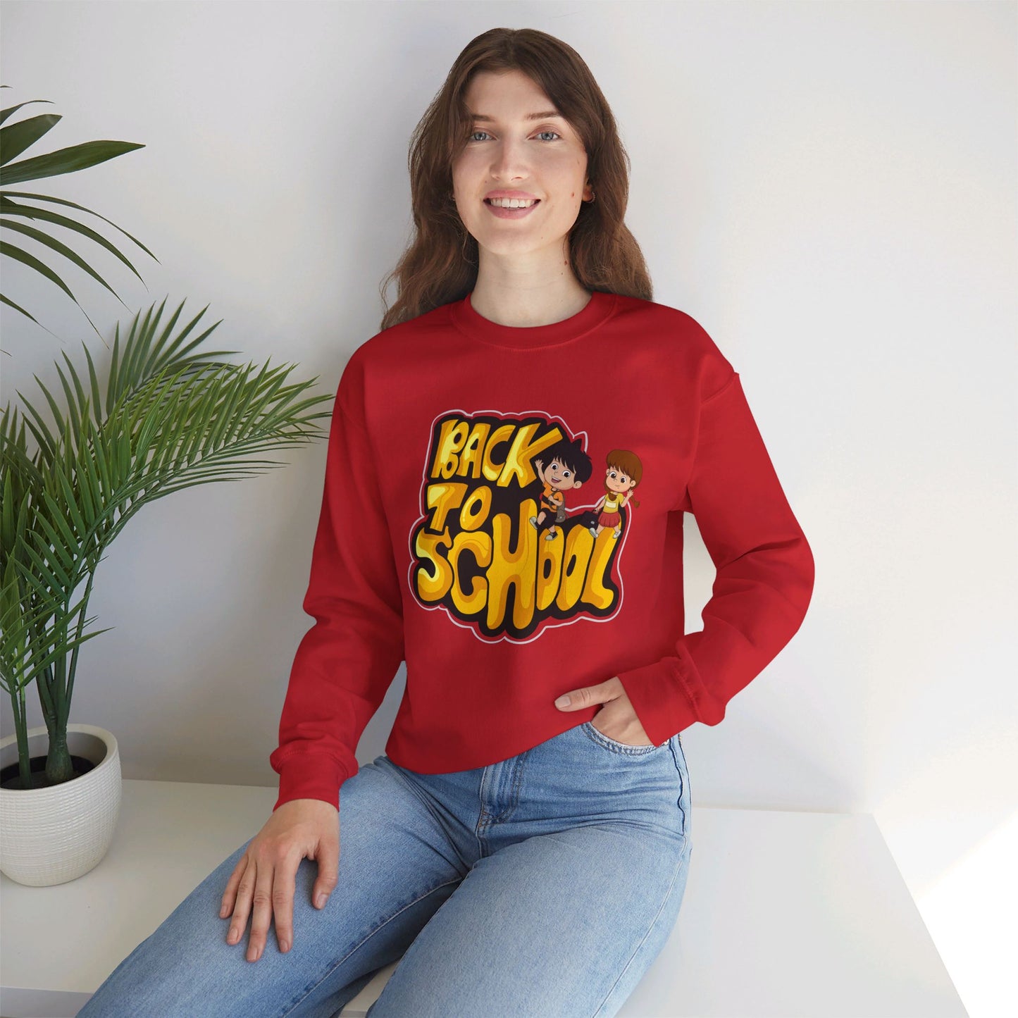 Back To school unisex heavy blend crewneck sweatshirt, We Love Teachers Sweatshirt,Teacher Back To school  Sweatshirt. First Day Vibes Sweatshirt.