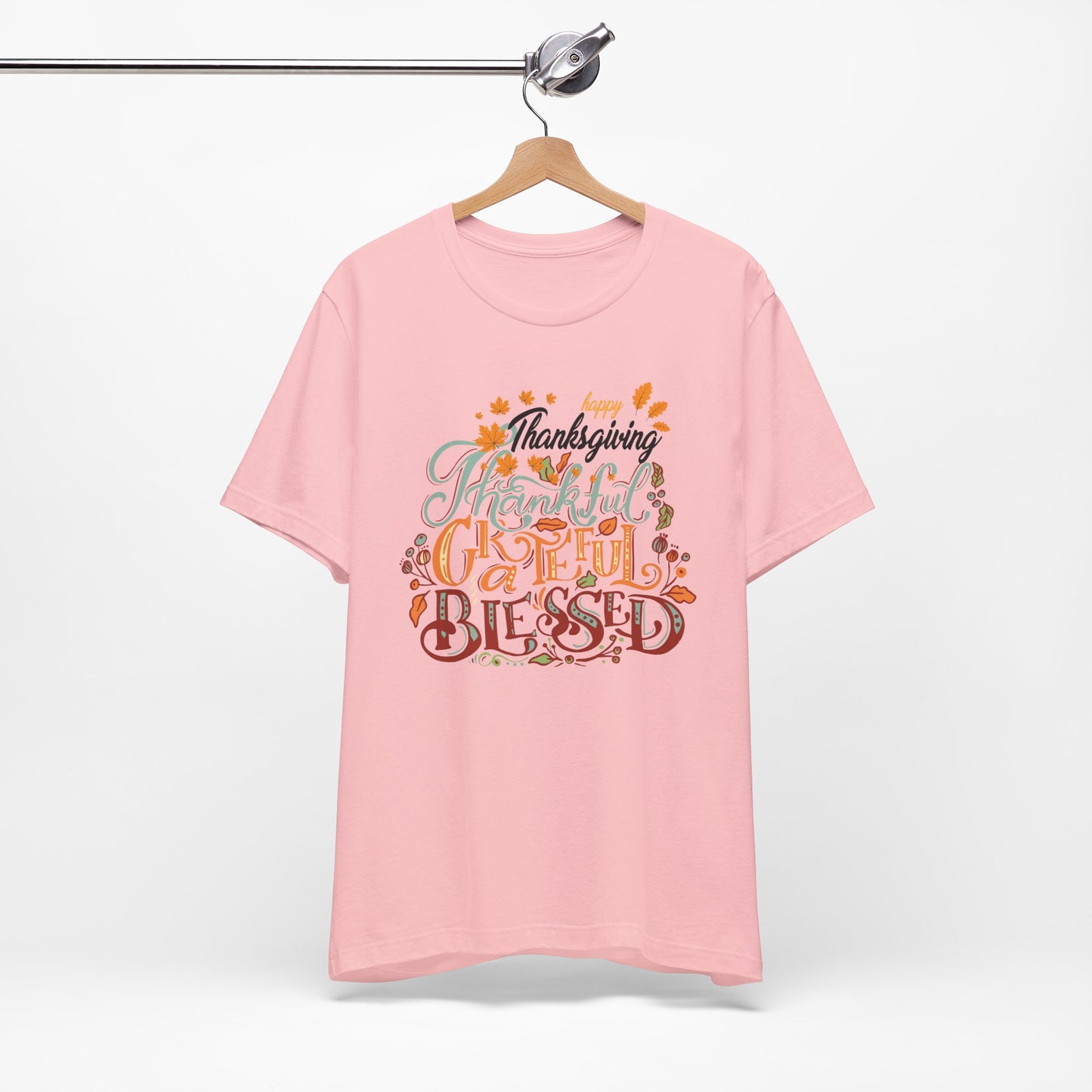 Thankful Grateful Blessed T-shirt, Happy Thanksgiving T-shirt, Happy thanksgiving 2024 T-shirt, Thanksgiving Gift,Turkey Shirt, Family Thanksgiving, Holiday Outfit.