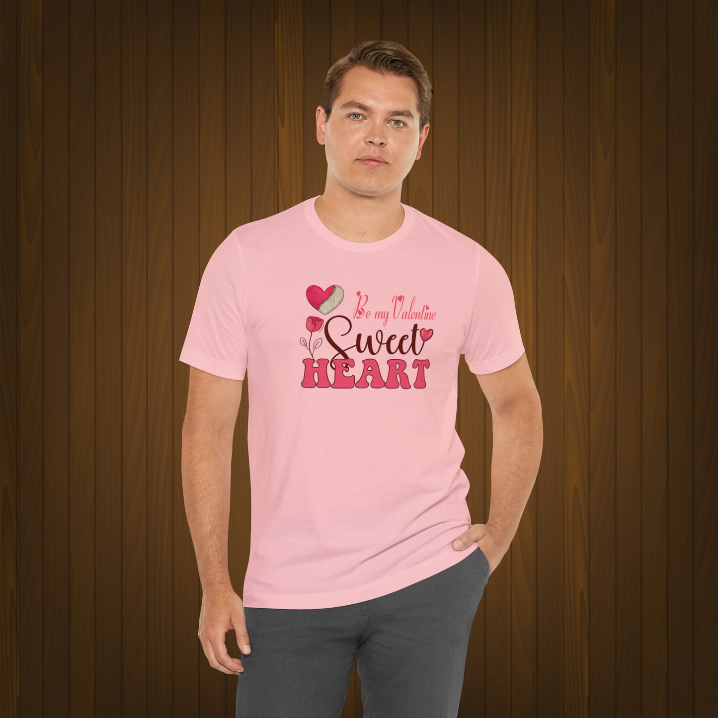 Happy valentines day Unisex Jersey Short Sleeve Tee