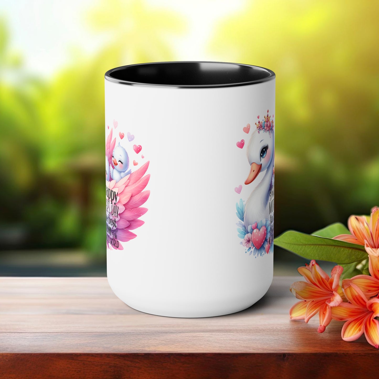 Happy Mother's dayTow-Tone Coffee Mug.15oz, Gift for mom, Mama's Coffee Mug