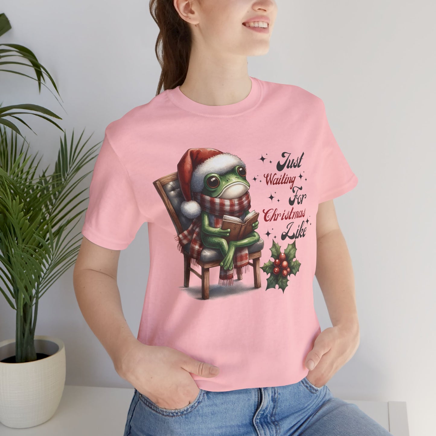 Waiting For Christmas Unisex Tee, Christmas Shirt, Christmas Outfit, Merry Christmas T-shirt, Merry Christmas 2024 T-shirt, Christmas Gift, Family Holiday Outfit.