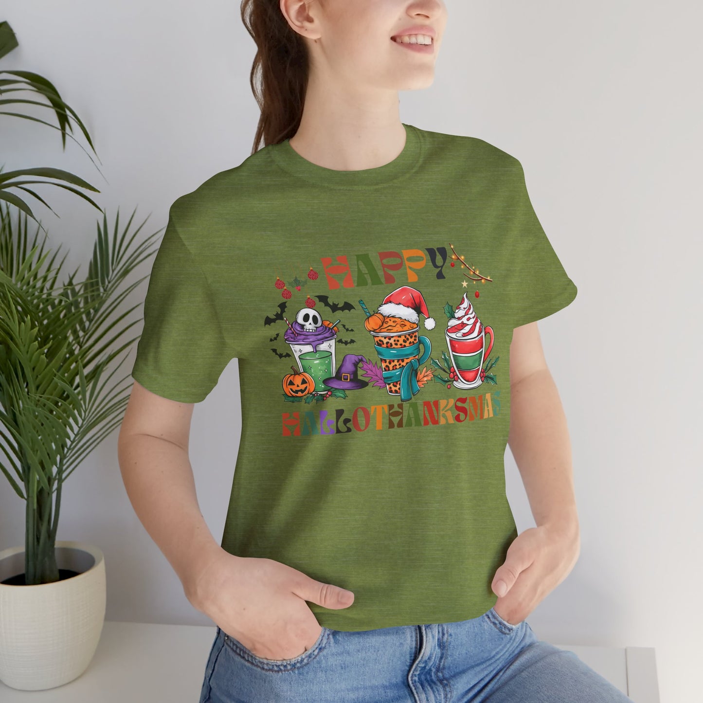 Happy Hellothanksmas T-shirt, Happy Thanksgiving T-shirt, Happy thanksgiving 2024 T-shirt, Thanksgiving Gift,Turkey Shirt, Family Thanksgiving, Holiday Outfit.