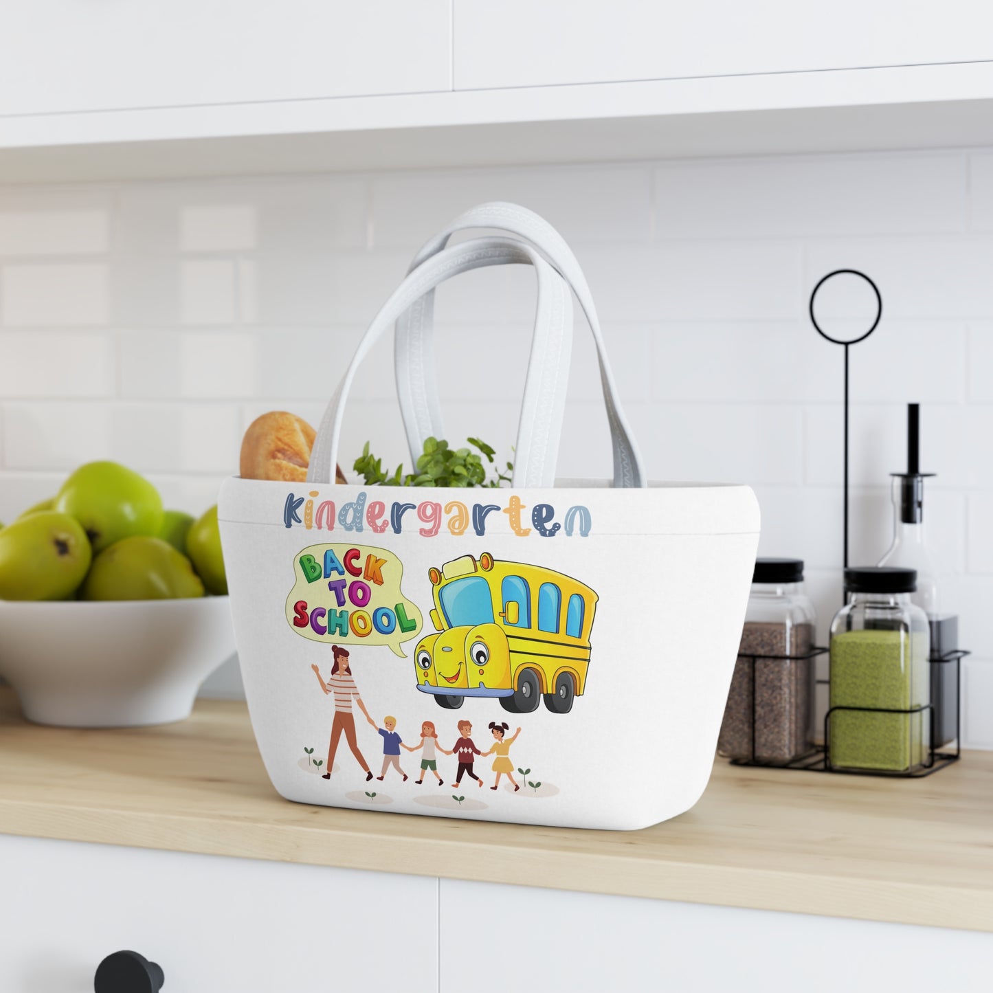 Back To School Lunch Bag, Back to Learning Lunch Bag, Ready for School Lunch Bag.