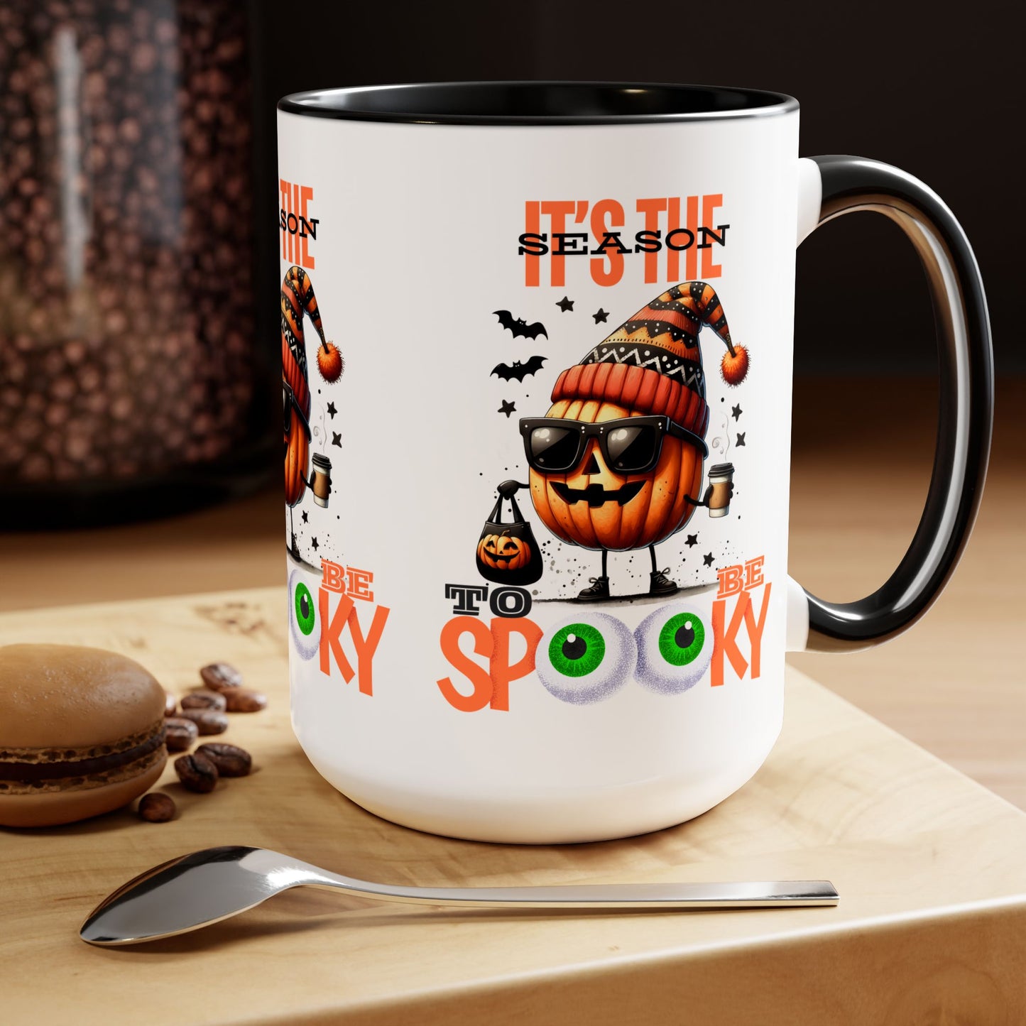 It's The Season To Be Spooky Halloween Coffee Mug,  Let's Go Halloween Coffee Mug, Trick or Treat Halloween Coffee Mug, Cute Skeleton Coffee Mug, Spooky Season Halloween Coffee Mug.