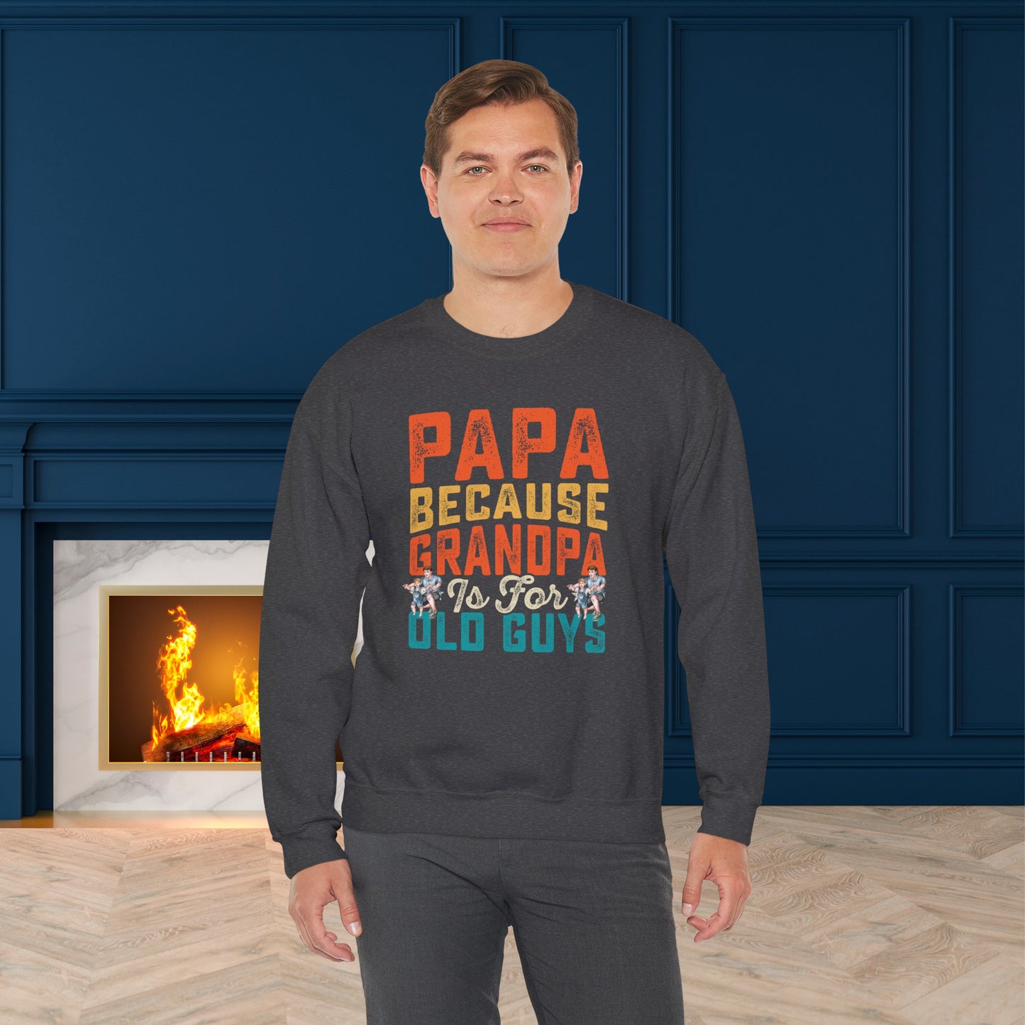 Happy Father's Day Sweatshirt For Papa, Papa Sweatshirt, Gift For Papa,  Papa's Sweatshirt.