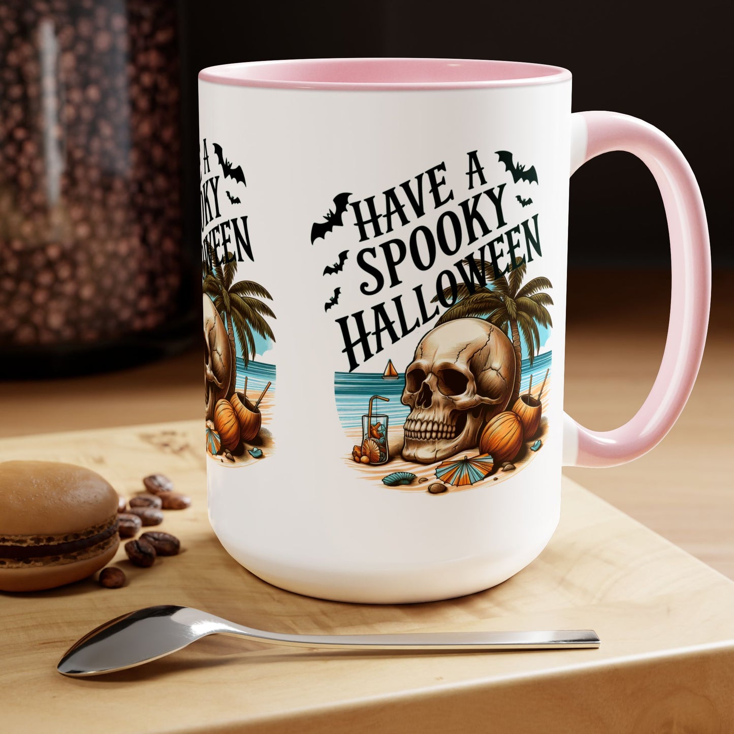 Have A Spooky Halloween Coffee Mug,  Let's Go Halloween Coffee Mug, Trick or Treat Halloween Coffee Mug, Cute Skeleton Coffee Mug, Spooky Season Halloween Coffee Mug.