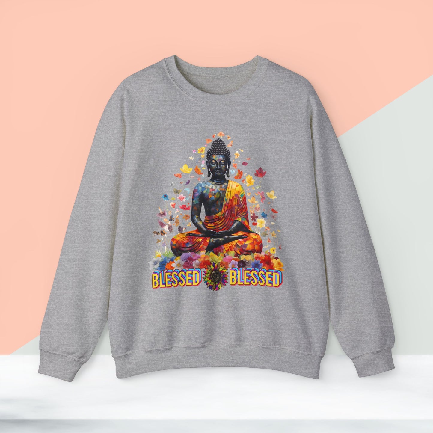 Blessed Yoga unisex heavy blend crewneck sweatshirt,Yoga workout Sweatshirt,Yoga lovers Sweatshirt, Yoga Instructor Gift, Gym Sweatshirt, Gift For Yoga lovers, Gift For Yogi.