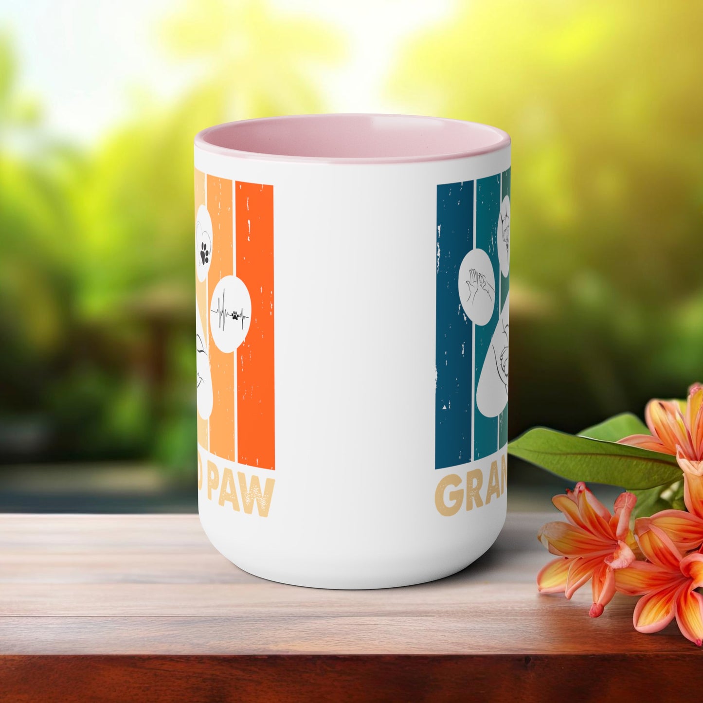 Happy father's dayTow-Tone Coffee Mug.15oz, Gift for Dad, Daddy's Coffee Mug