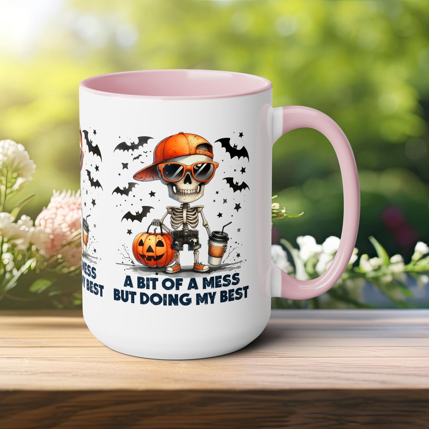 Happy Halloween Coffee Mug,  Let's Go Halloween Coffee Mug, Trick or Treat Halloween Coffee Mug, Cute Skeleton Coffee Mug, Spooky Season Halloween Coffee Mug.