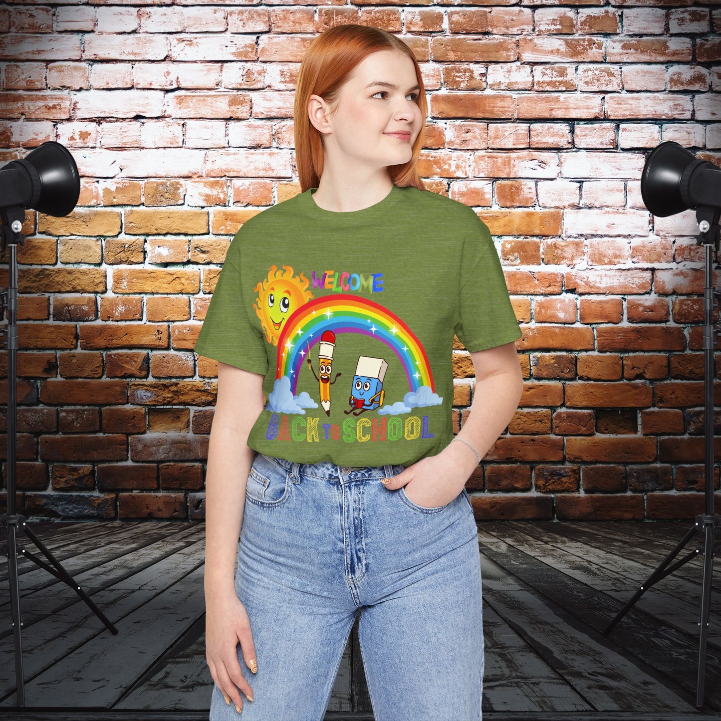 Welcome Back To School T-Shirt, Hello Teacher T-Shirt, Back To School T-Shirt, Teach Love Inspire Teacher Shirt, Teacher Back To school unisex jersey short sleeve.First Day Vibes T-Shirt.